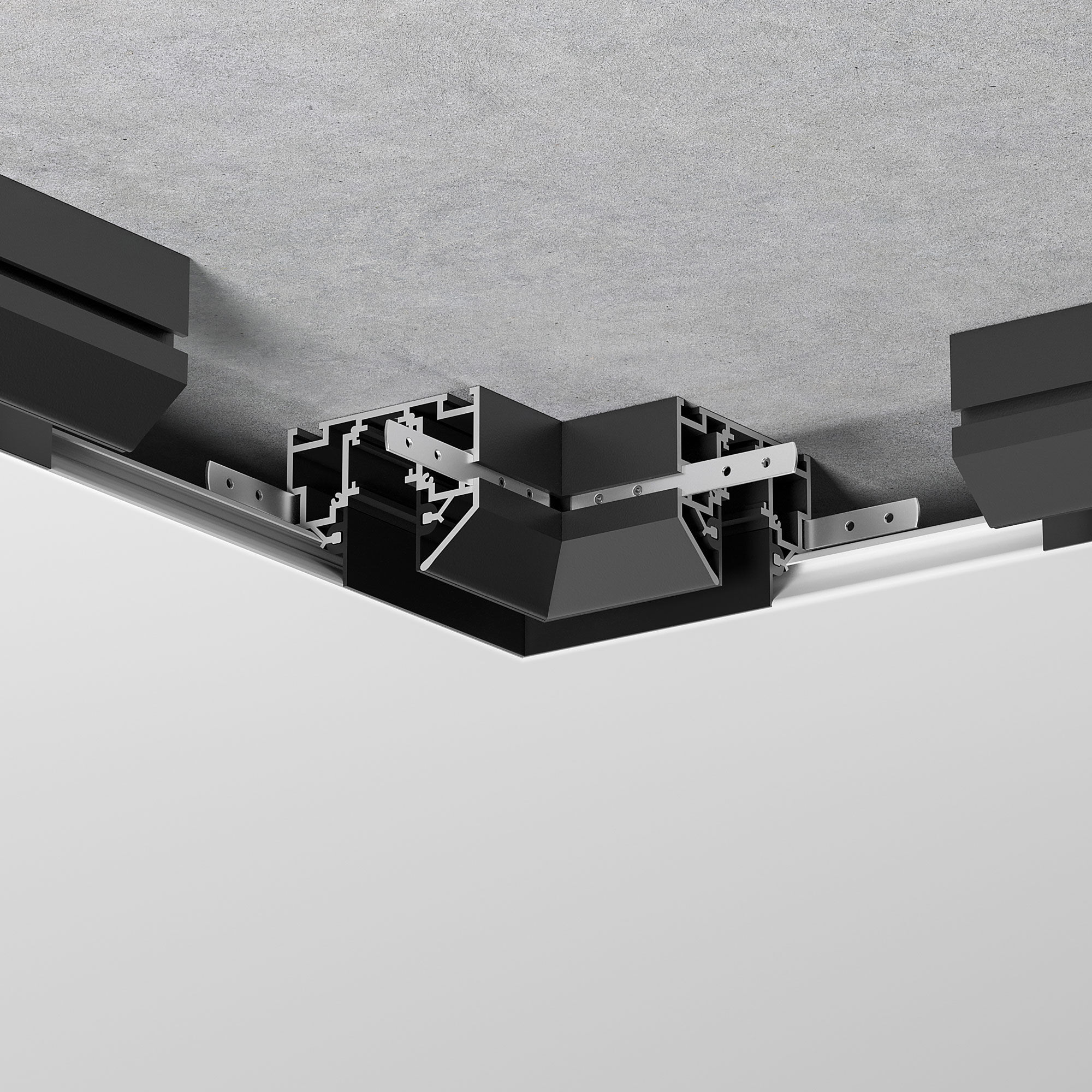 Elektrostandard Slim Magnetic Коннектор угловой внутренний для шинопровода в натяжной потолок 85204/00 (черный) 85205/00 фото