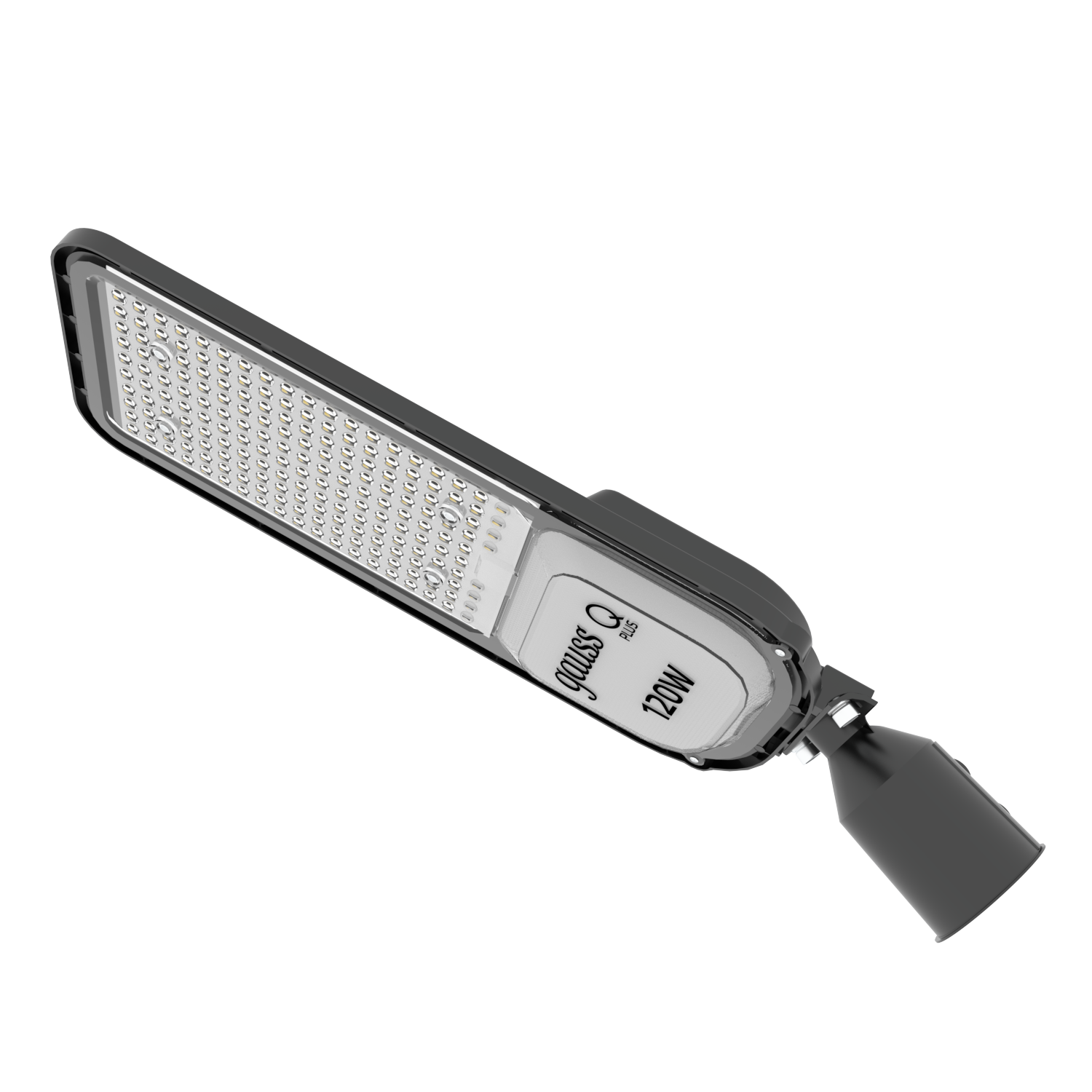 Gauss Светильник уличный Qplus 120W 14400lm 5000K 120-260V IP65 535*260*64мм черный КСС 