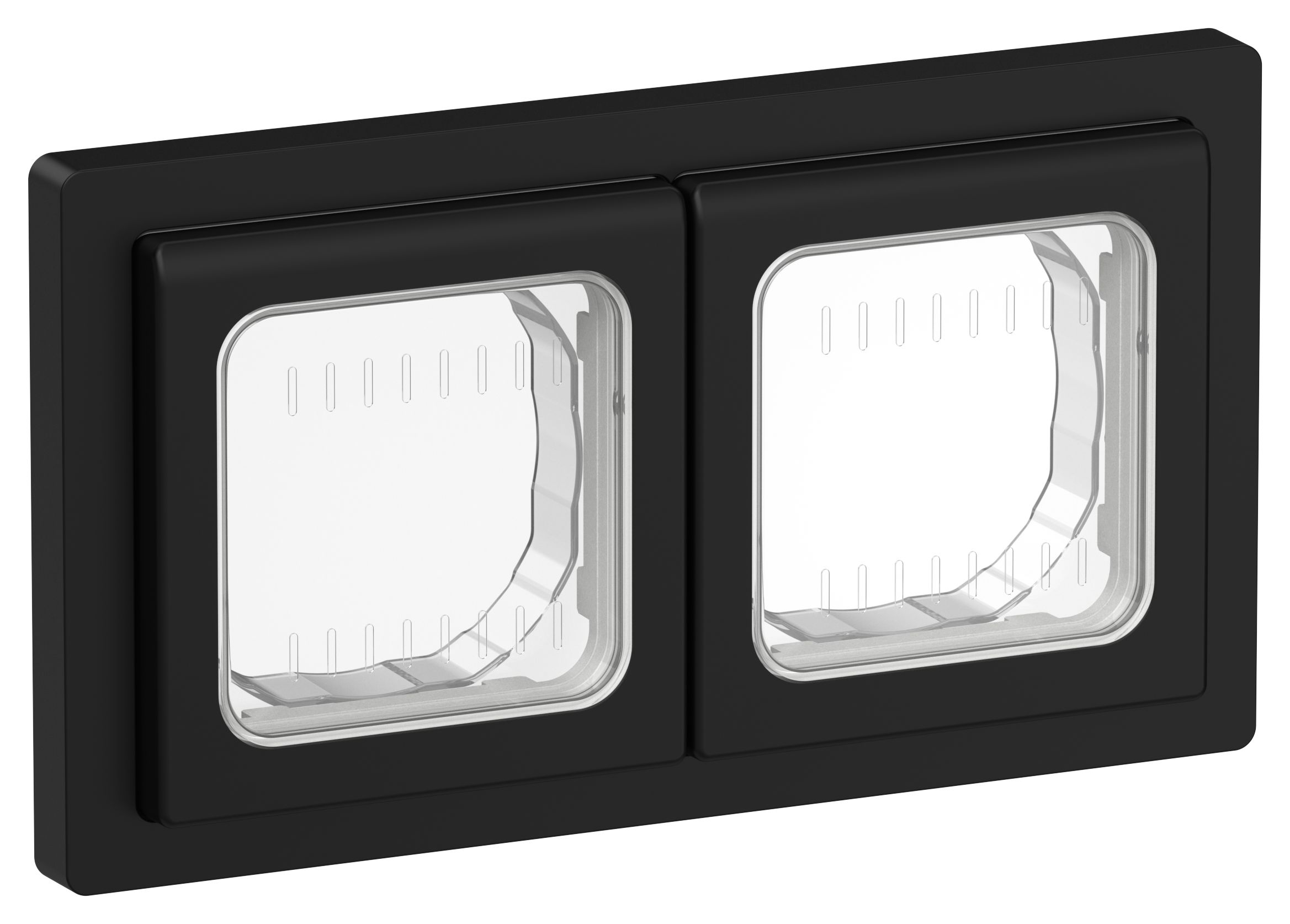 IEK FLITE Черный Рамка 2-местная IP55 фото