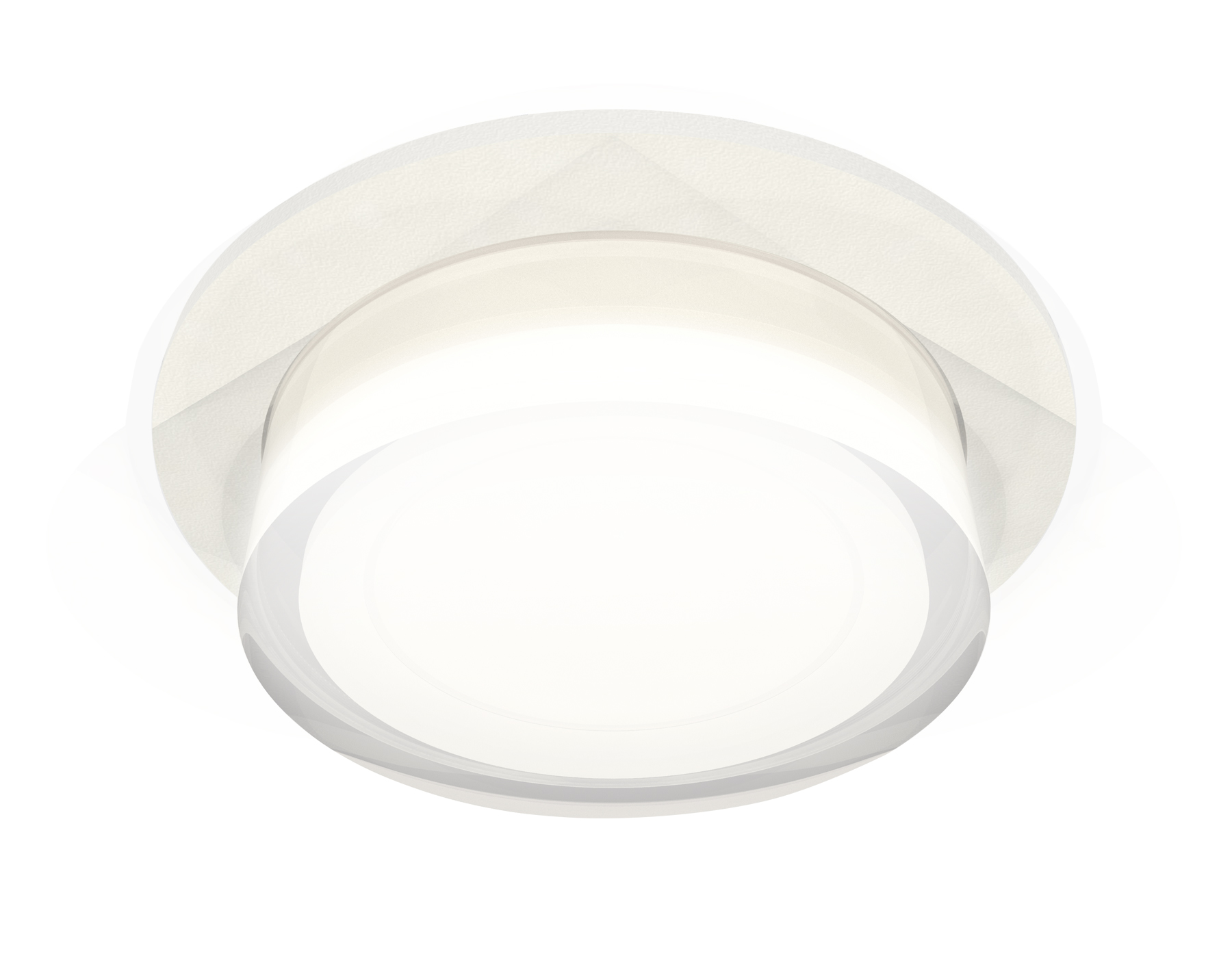 Ambrella Комплект встраиваемого светильника с акрилом XC7621043 SWH/FR/CL белый песок/белый матовый/прозрачный MR16 GU5.3 (C7621, N7160) фото