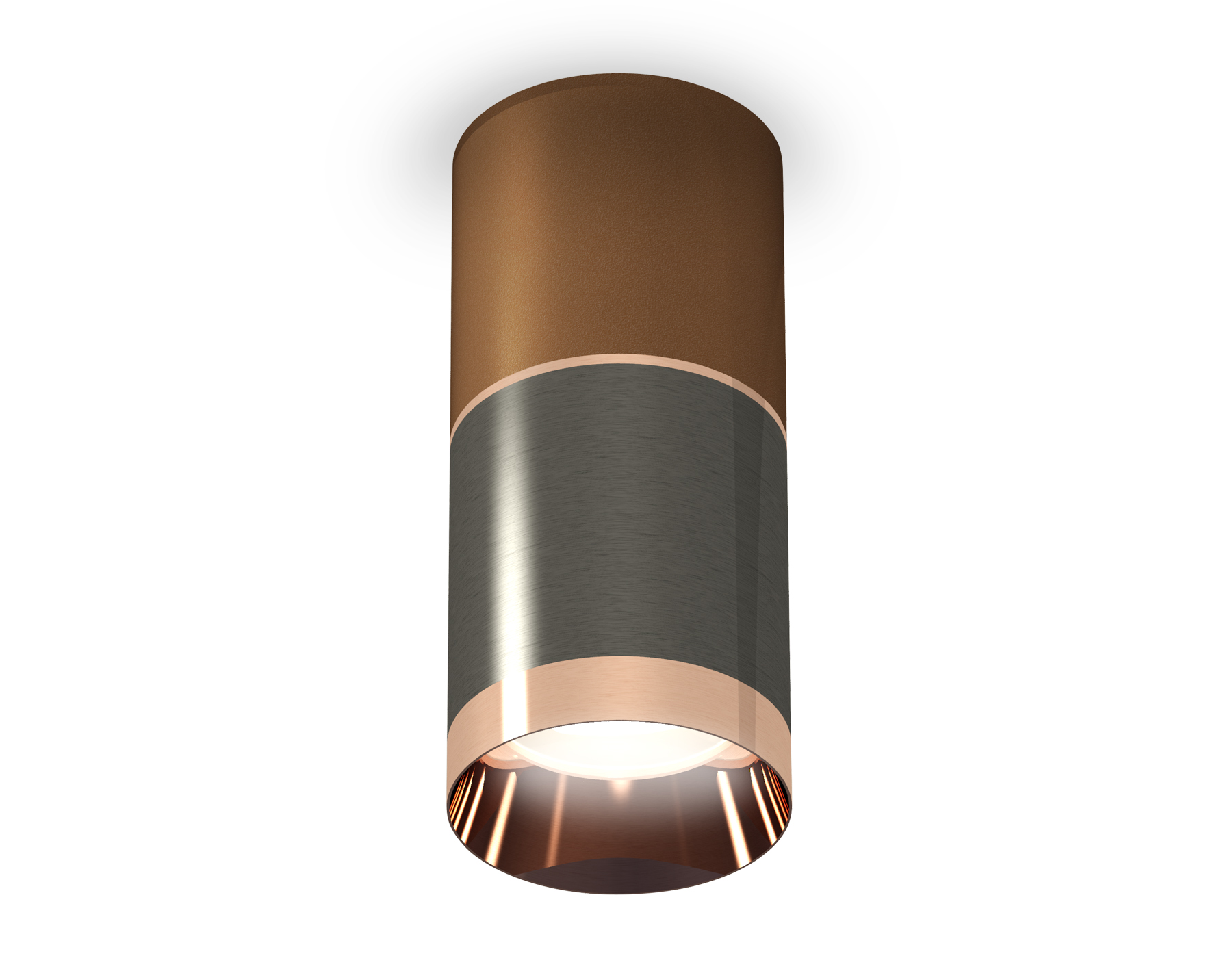 Ambrella Комплект накладного светильника XS6303021 DCH/CF/PPG черный хром/кофе песок/золото розовое полированное MR16 GU5.3 (C6303, C6304, A2063, N613 фото