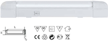 Светильник Navigator NEL-C2-E110-T8-840/WH (ЛПБ T8 10 Вт) (20/1/1)