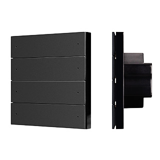 Arlight INTELLIGENT ARLIGHT Кнопочная панель SMART DALI-301-22-8K-D2-IN Black (BUS, Frameless) (IARL, IP20 Пластик, 5 лет) фото