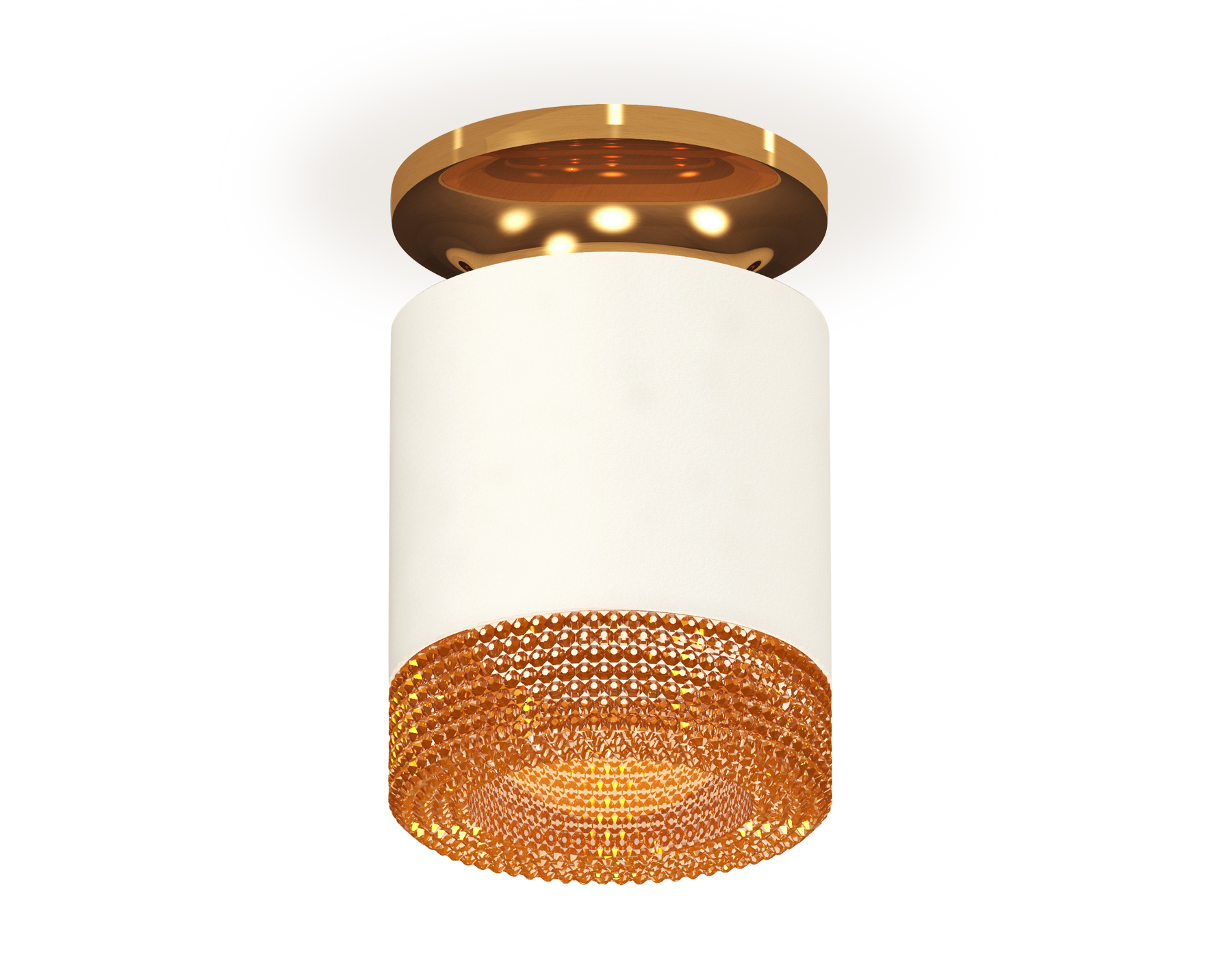 Ambrella Комплект накладного светильника XS7401123 SWH/PYG/CF белый песок/золото желтое полированное/кофе MR16 GU5.3 (N7929, C7401, N7195) фото