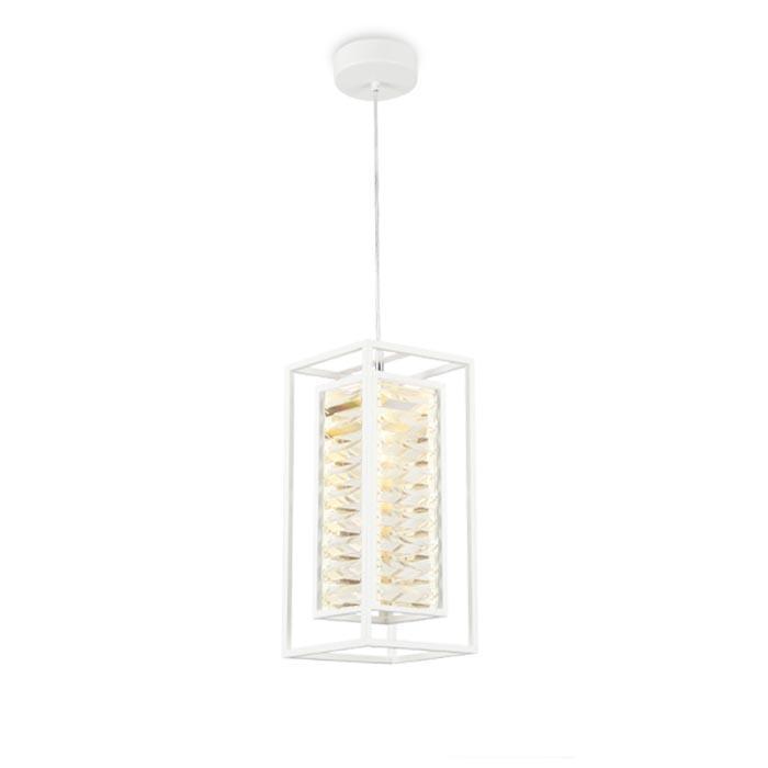 Ambrella Подвесной светильник с хрусталем TR5042 WH/CL белый/прозрачны E14/1 max 40W 180*180*760 фото