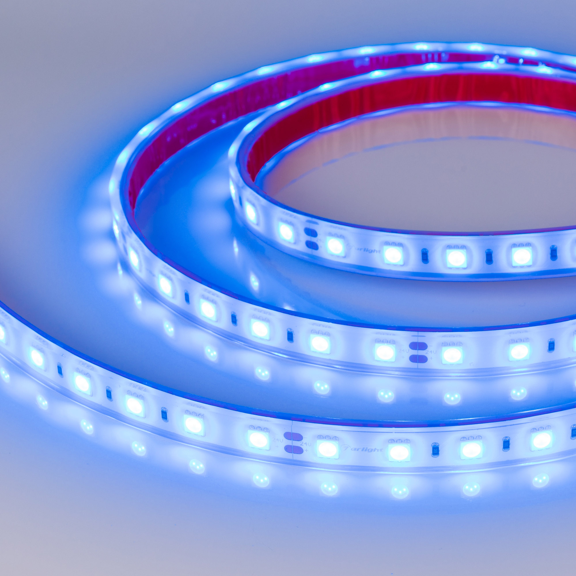 Arlight Лента герметичная RTW-PFS-B60-13mm 24V Blue (14.4 W/m, IP68, 5060, 5m) (14.4 Вт/м, IP68) фото