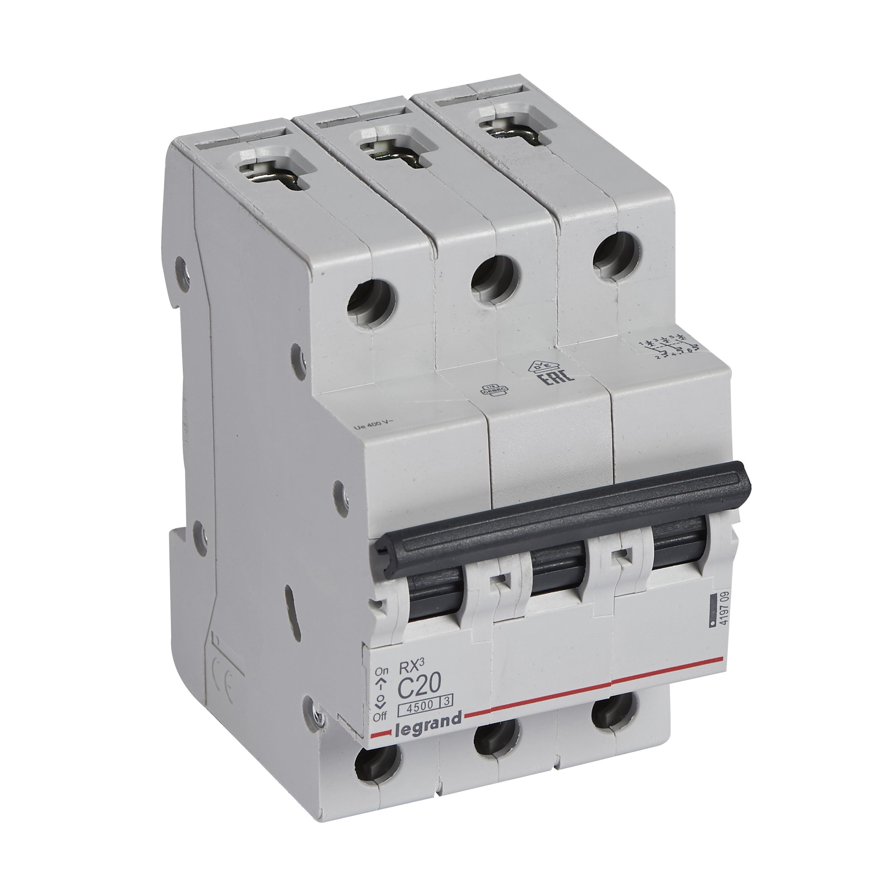 Legrand RX3 Автоматический выключатель 3P 20А (C) 4,5kA. фото