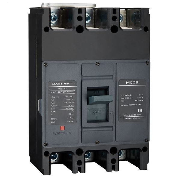SMARTWATT Автоматический выключатель в литом корпусе PDE HCB400F-DC-315/3p3t, 315 А, 3P, 30 кА фото