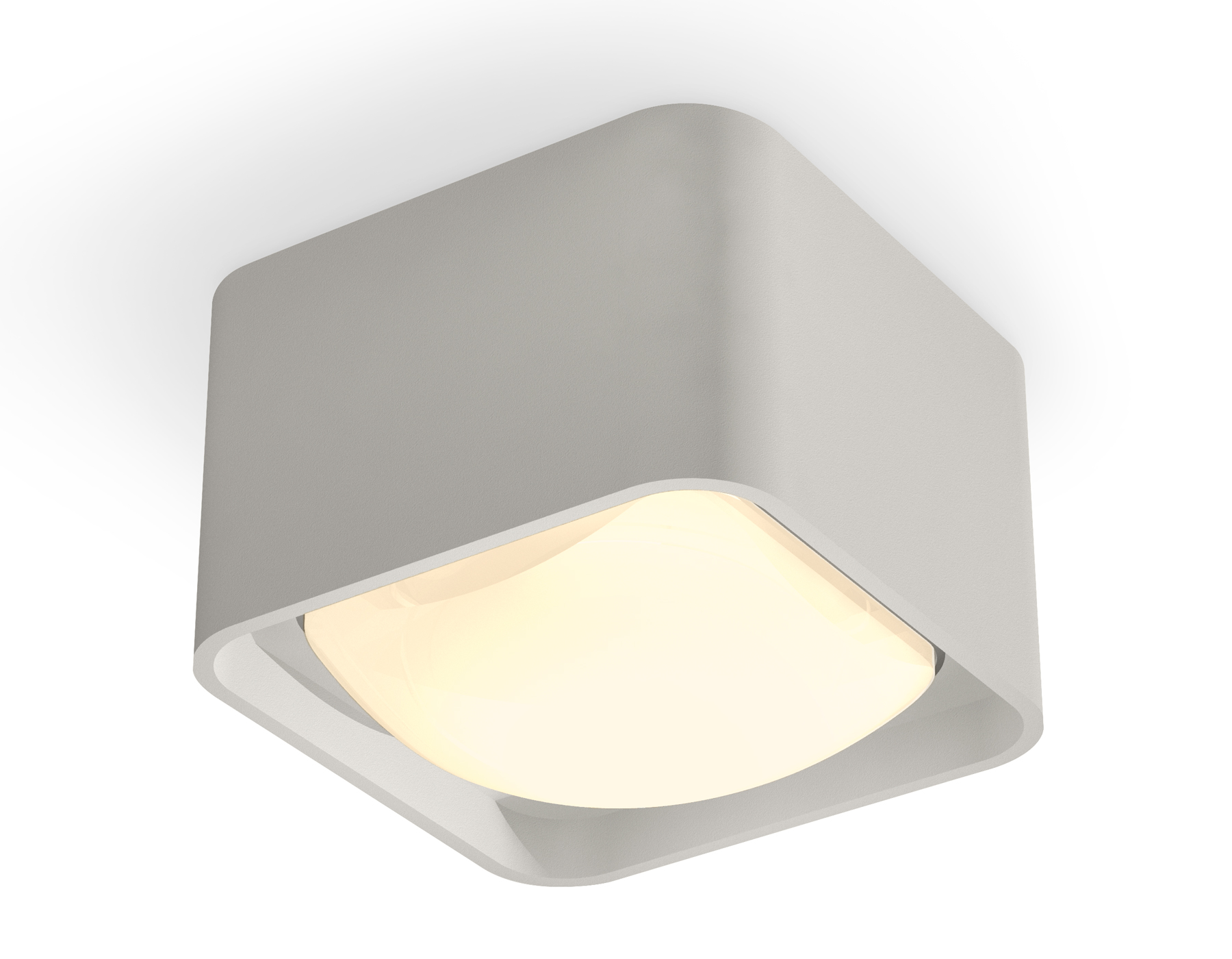 Ambrella Комплект накладного светильника с акрилом XS7834011 SGR/FR серый песок/белый матовый MR16 GU5.3 (C7834, N7756) фото
