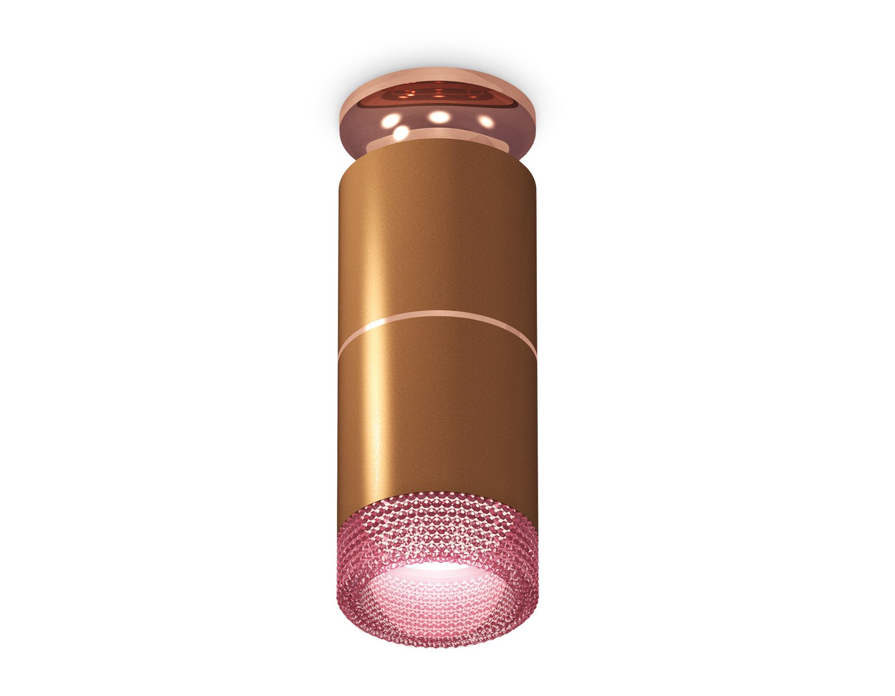 Ambrella Комплект накладного светильника XS6304211 SCF/PPG/PI кофе песок/золото розовое полированное/розовый MR16 GU5.3 (N6906, C6304, A2063, N6152) фото