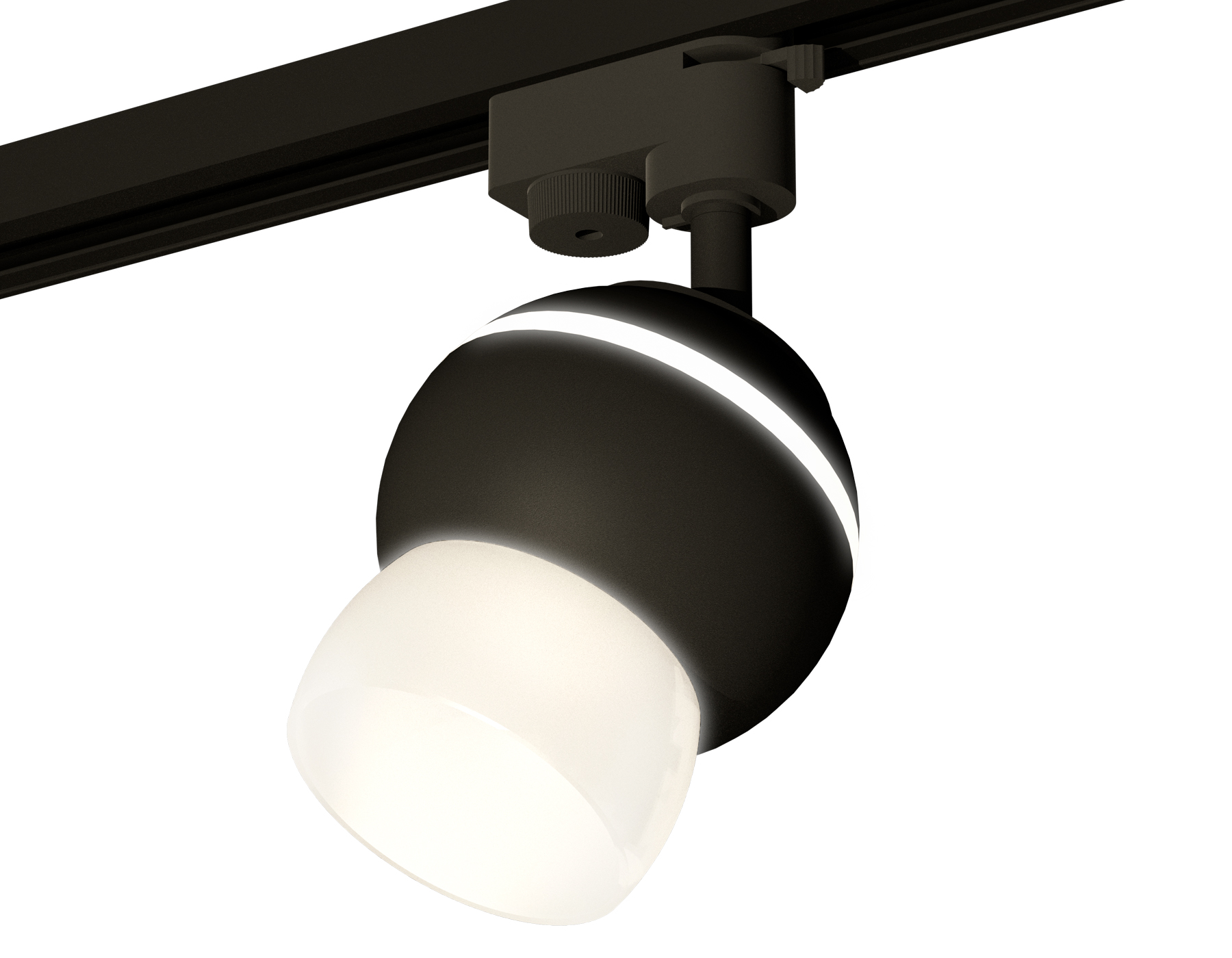Ambrella Комплект трекового однофазного светильника с подсветкой XT1102074 SBK/FR черный песок/белый матовый MR16 GU5.3 LED 3W 4200K (A2521, C1102, N7 фото