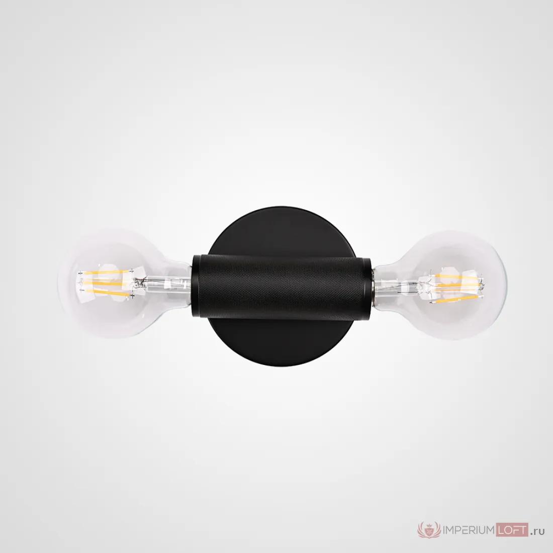 ImperiumLoft Бра RH Utilitaire Inline Sconce Black фото