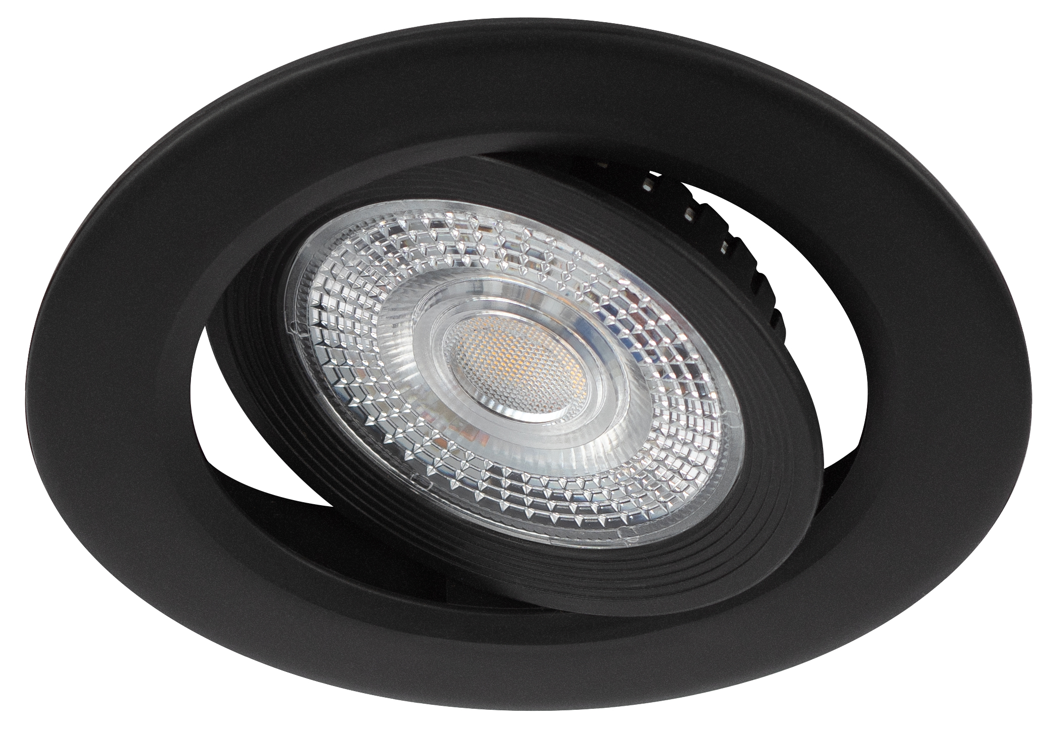 ЭРА Светильник светодиодный встраиваемый KL LED 25A-5 3K BK SET 10 5Вт 3000К круглый поворотный черный набор 10 шт фото