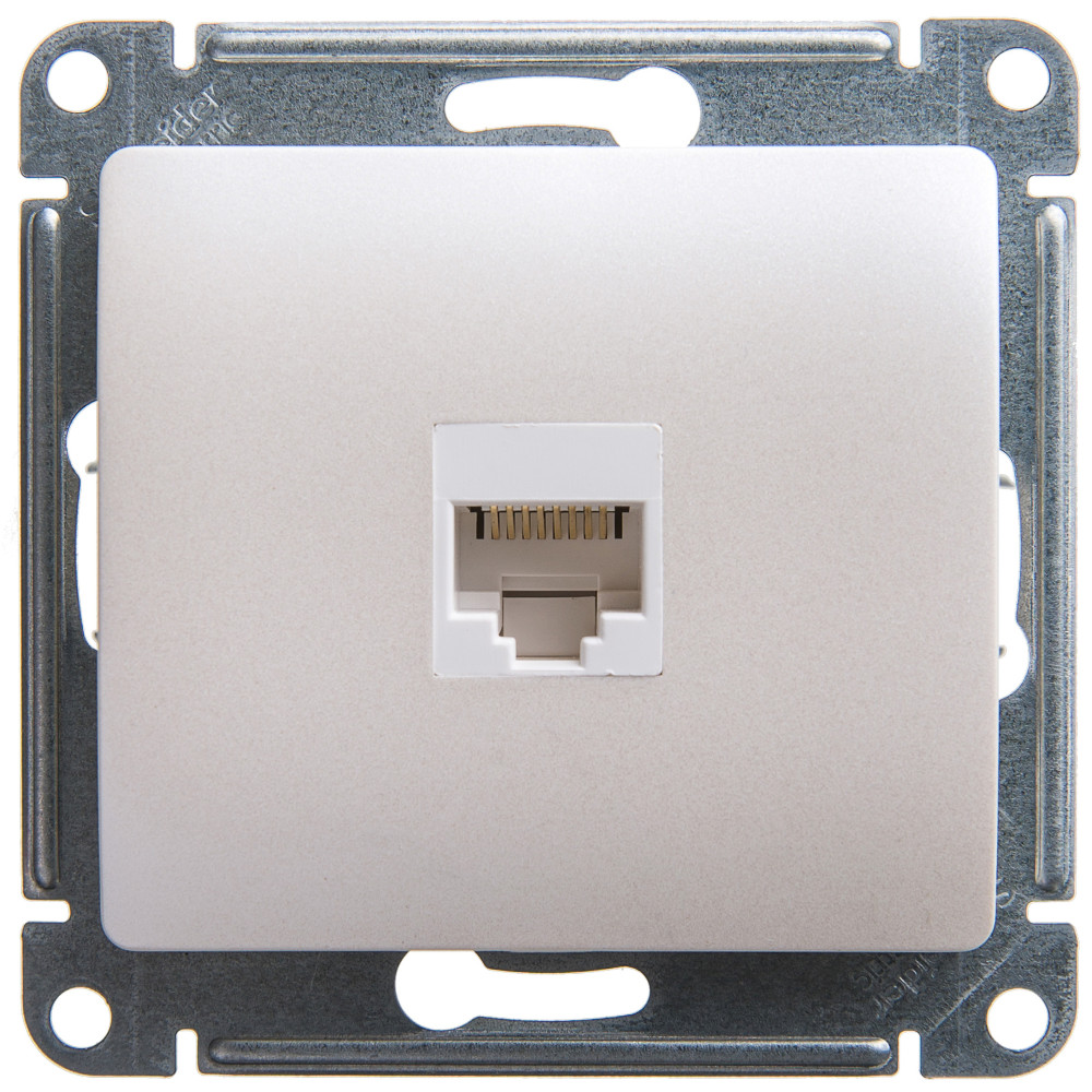 Systeme Electric Glossa Перламутр Розетка компьютерная RJ45 кат.5E фото