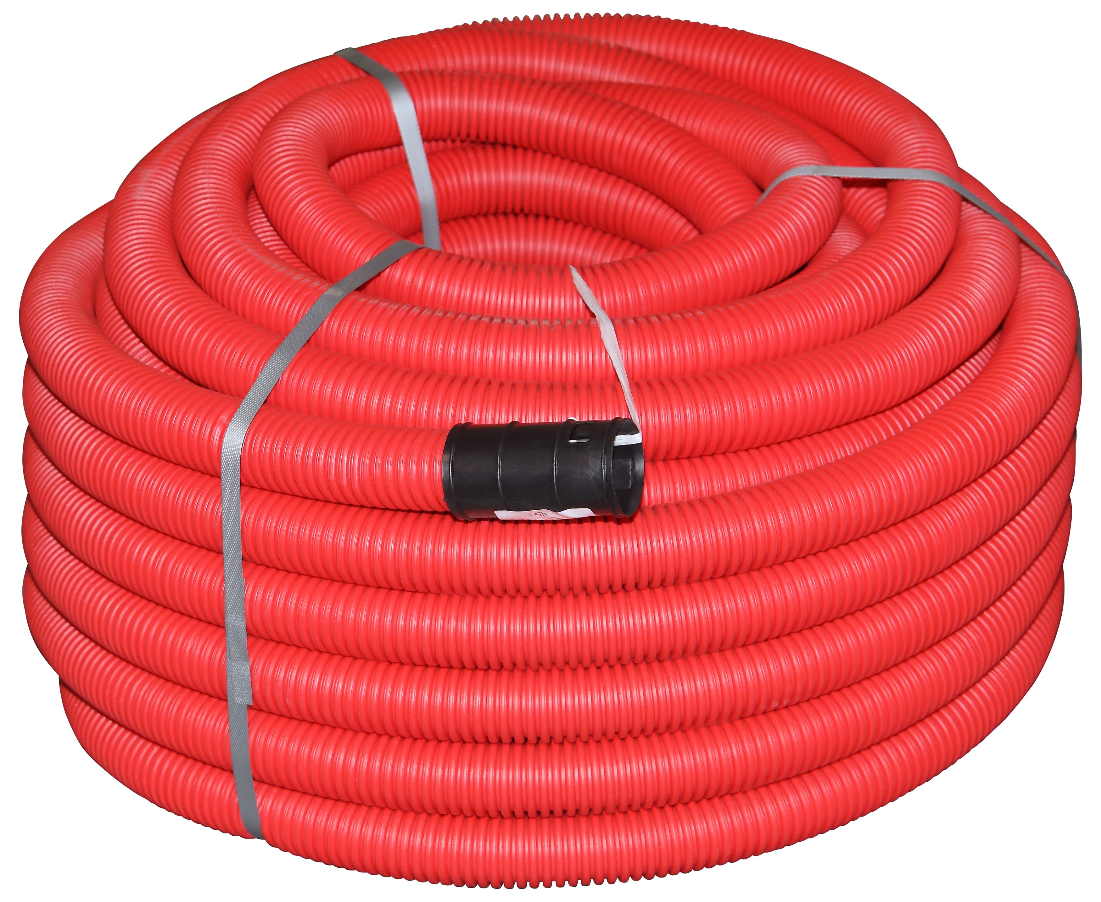 ЭРА Труба GOFR-110-50-HD2-R гофрированная двустенная ПНД красная 450Н SN10 d110мм с зондом 50м фото