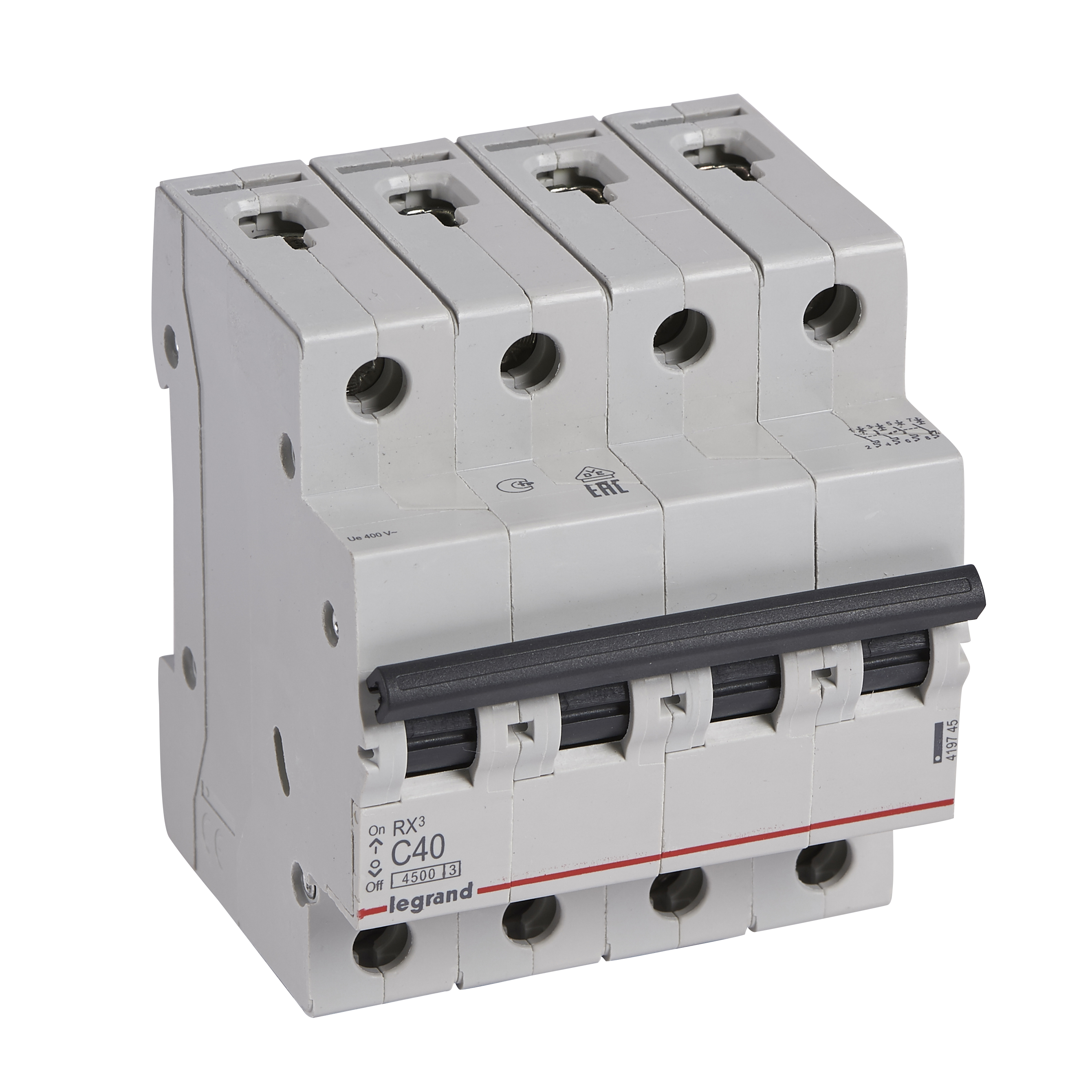 Legrand RX3 Автоматический выключатель 4P 40А (C) 4,5kA. фото