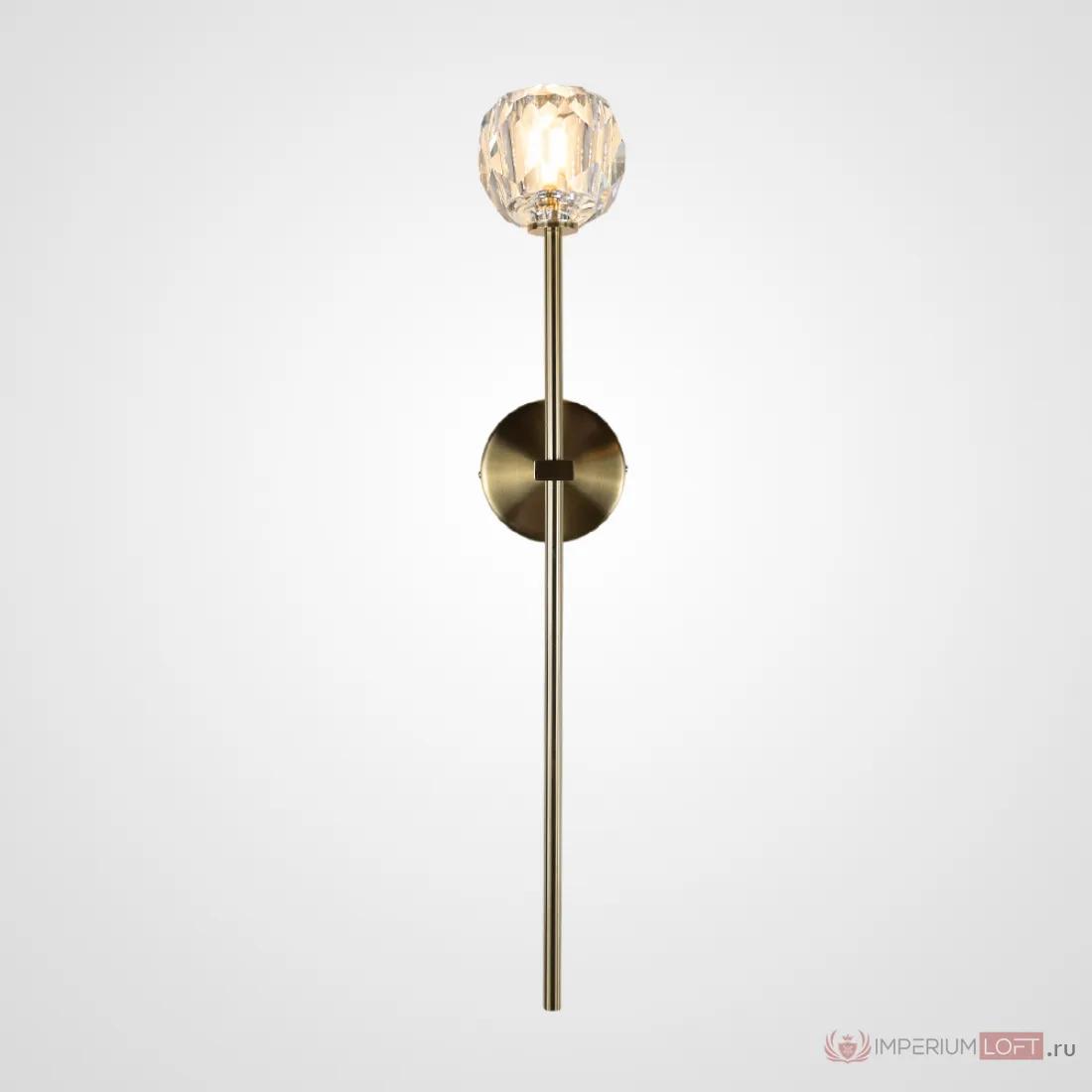 ImperiumLoft Бра RH Boule de Cristal Long Sconce Brass фото