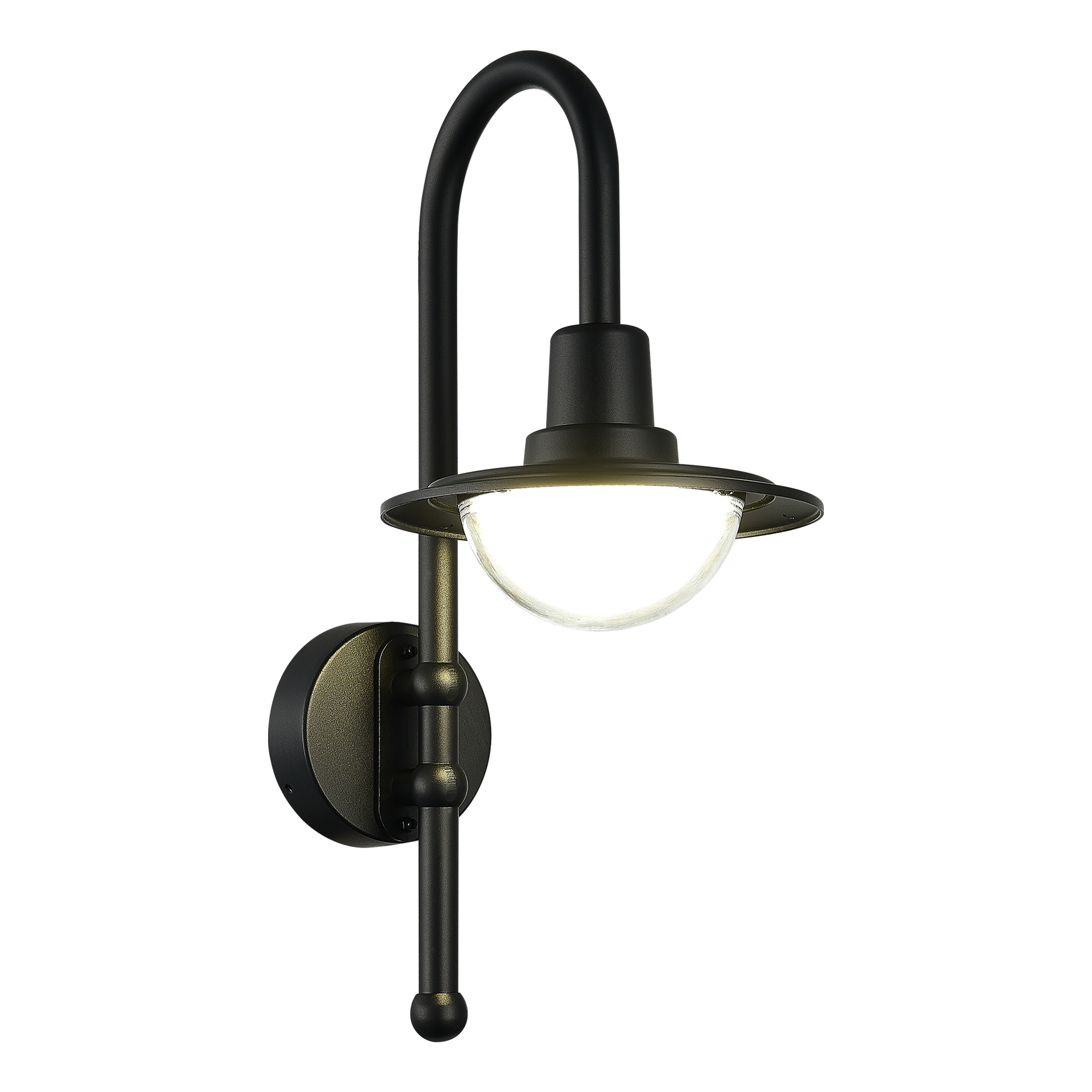 ST LUCE SL9512.401.01 Светильник уличный настенный черный/Прозрачный LED 1*10W 4000K фото