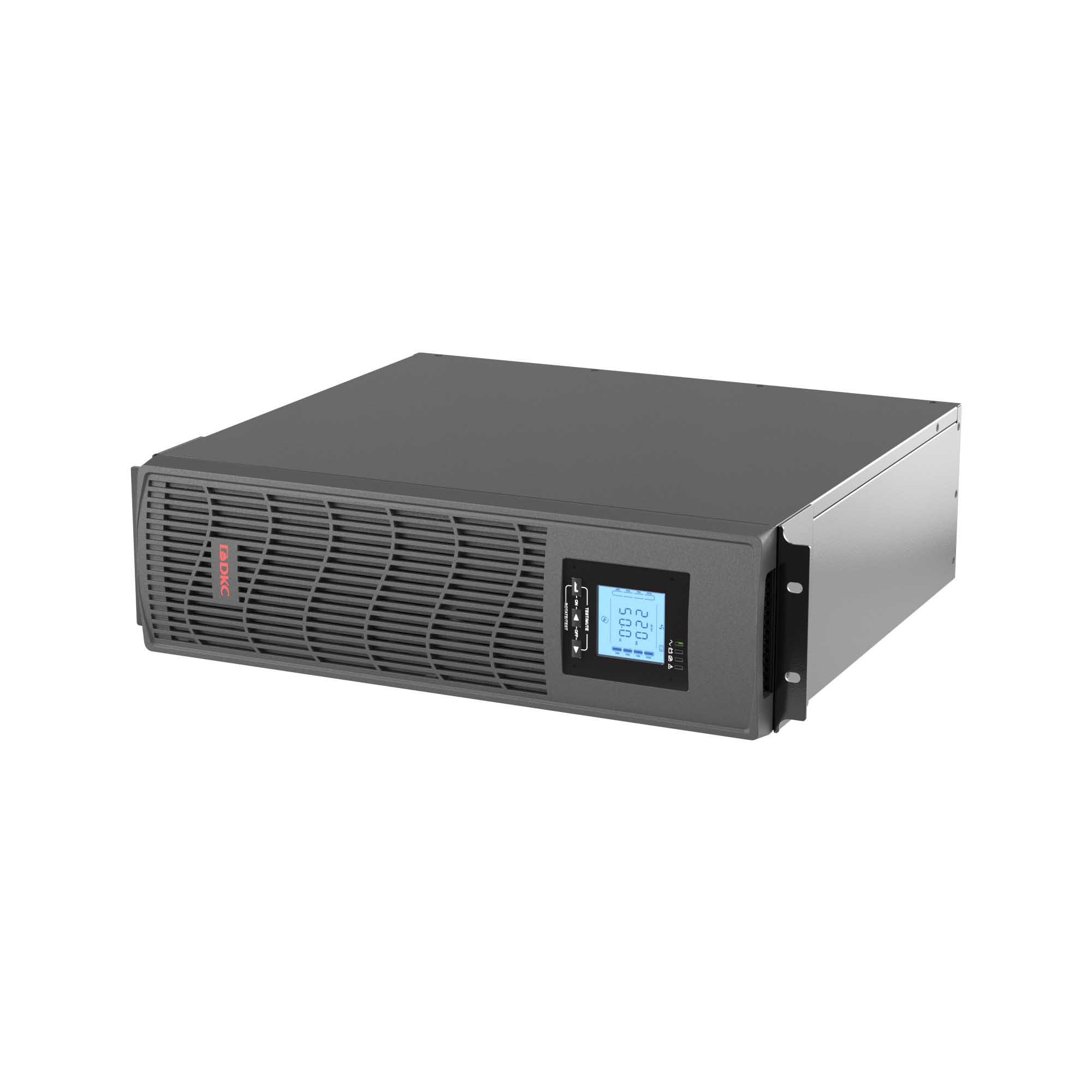 DKC Линейно-интерактивный ИБП ДКС серии Info Rackmount Pro, 2000 ВА/1600 Вт,1/1, USB, RJ45, 6xIEC C13, Rack 3U, SNMP/AS400 slot, 3x9Aч фото