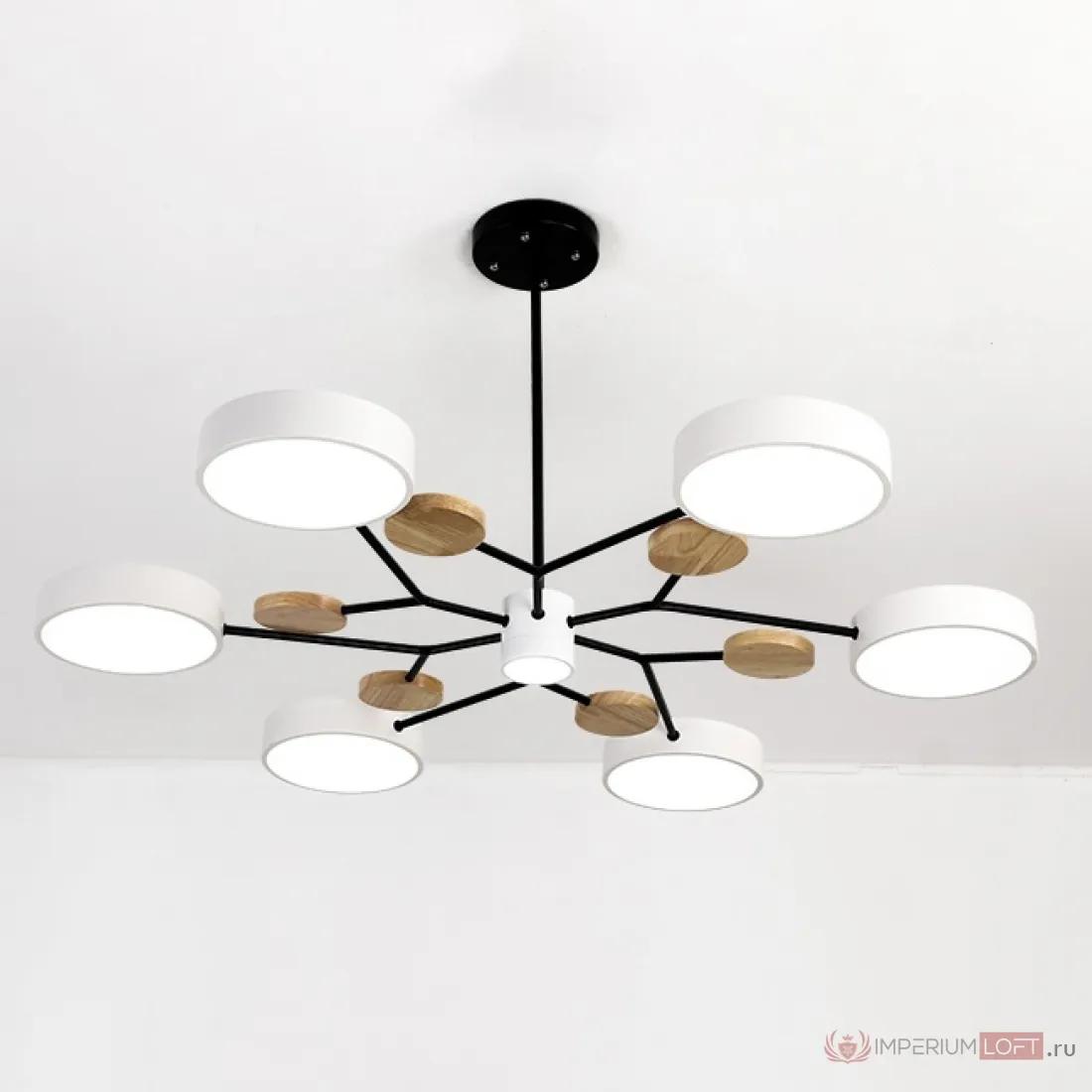 ImperiumLoft Люстра на штанге MEADE 7 lamps White фото