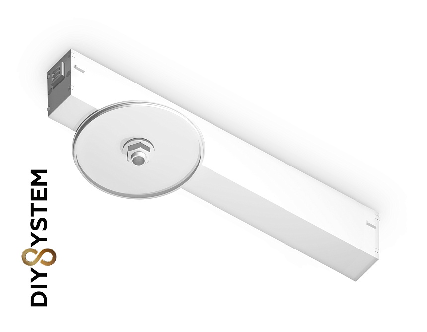 Ambrella Крепеж трековый для корпуса DIY D85mm Magnetic 220V A2541 WH белый 232*83*55 фото