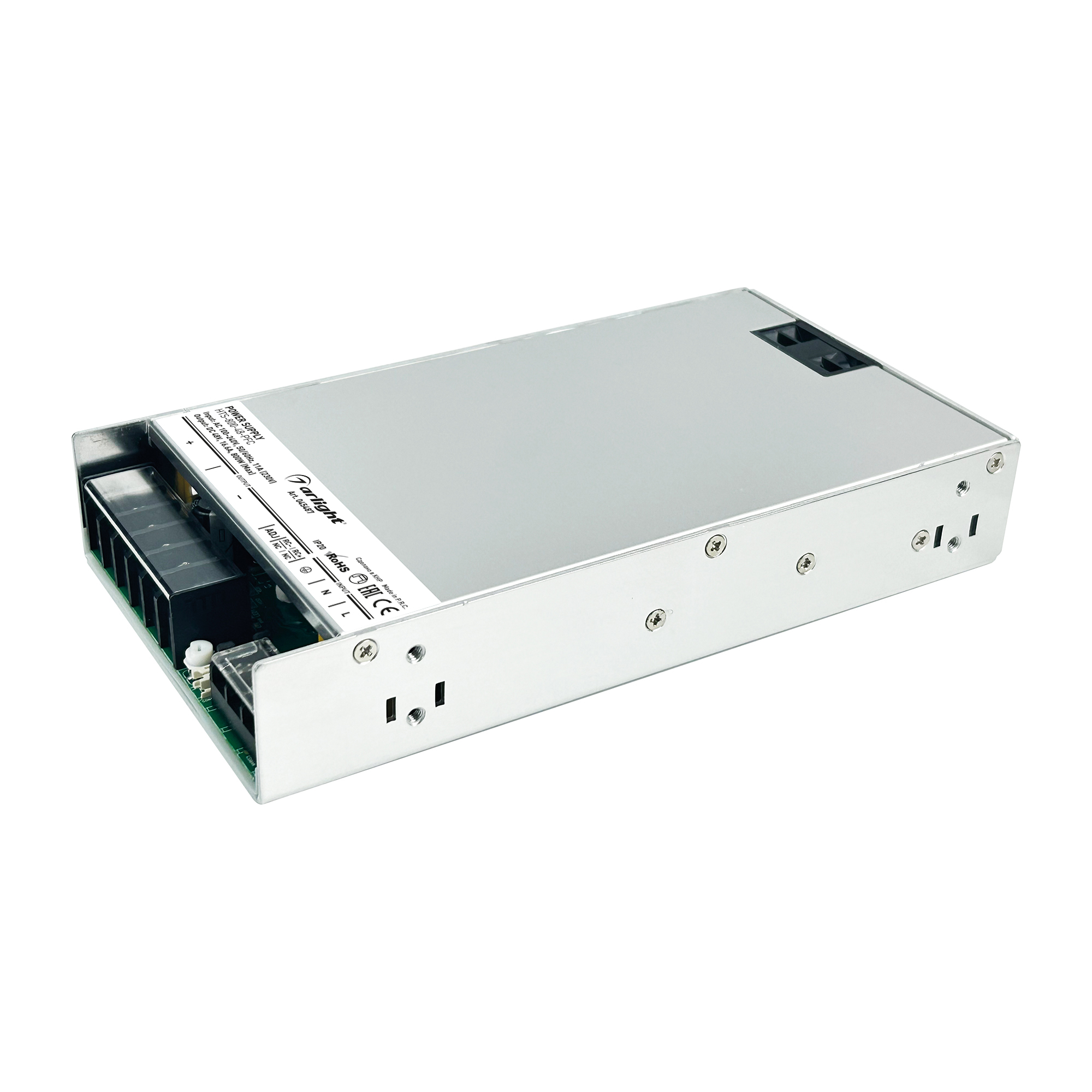 Блок питания HTS-800-48-PFC (48V, 16.6A, 800W) (Arlight, IP20 Сетка, 3 года) фото
