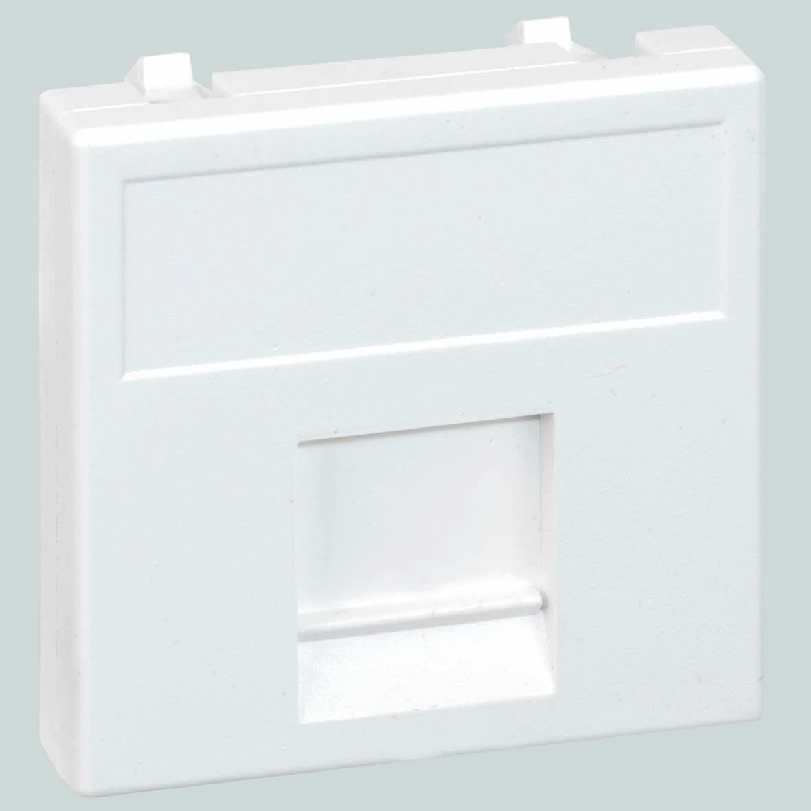 Simon Connect Алюминий Адаптер со шторкой на 1 RJ45 конектор, AMP(S110,SL110,SLt),Brand-Rex,RIT45х45мм фото