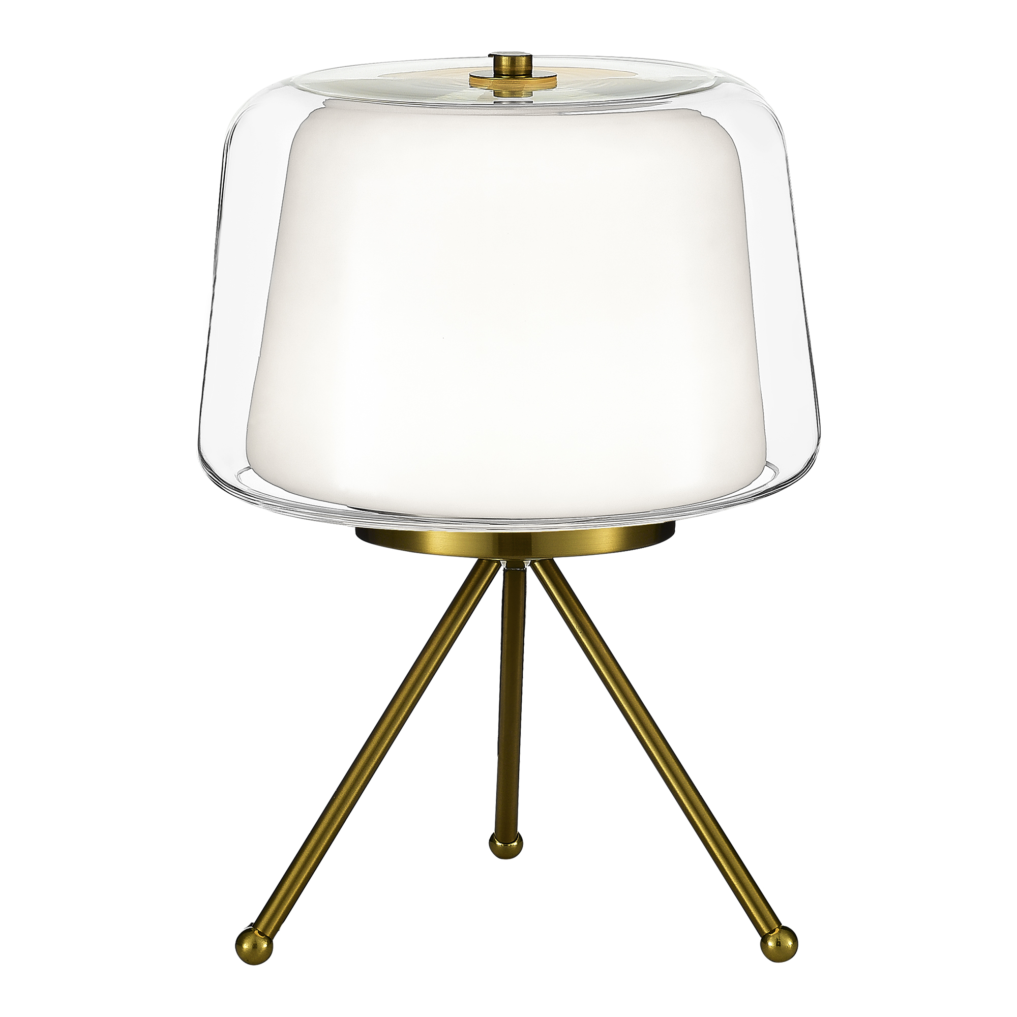 ST LUCE SL6127.304.01 Светильник настольный Латунь/Белый, Прозрачный LED 1*16W 3000K фото