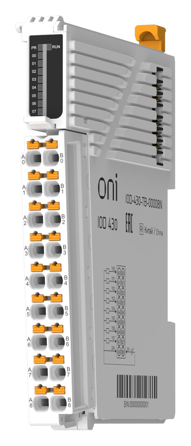 IEK ONI IOD 430 Модуль дискретного вывода 8 сигналов NPN. фото