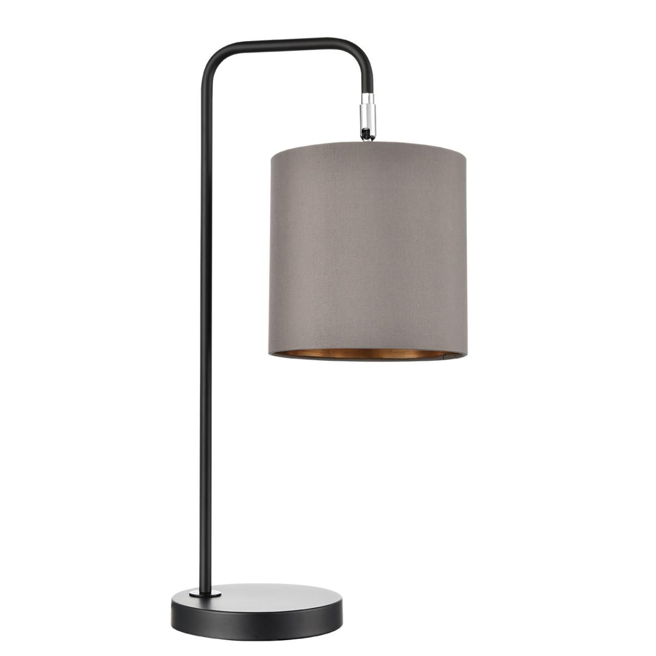 Lumion 8037/1T MODERNI LN24 черный/серый/золотой, металл/текстиль Настольная лампа Е27 60W 220V ELSA фото