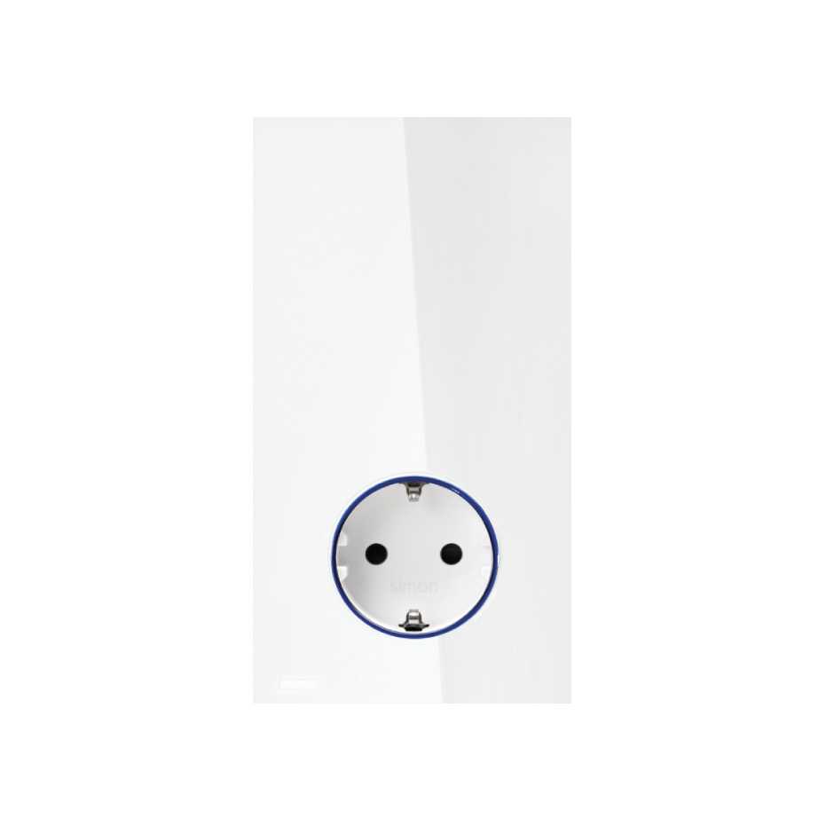 Simon 100 Белый глянец Hub Pro Simon iO с розеткой Schuko 2Р+Е 16А 250В~ фото