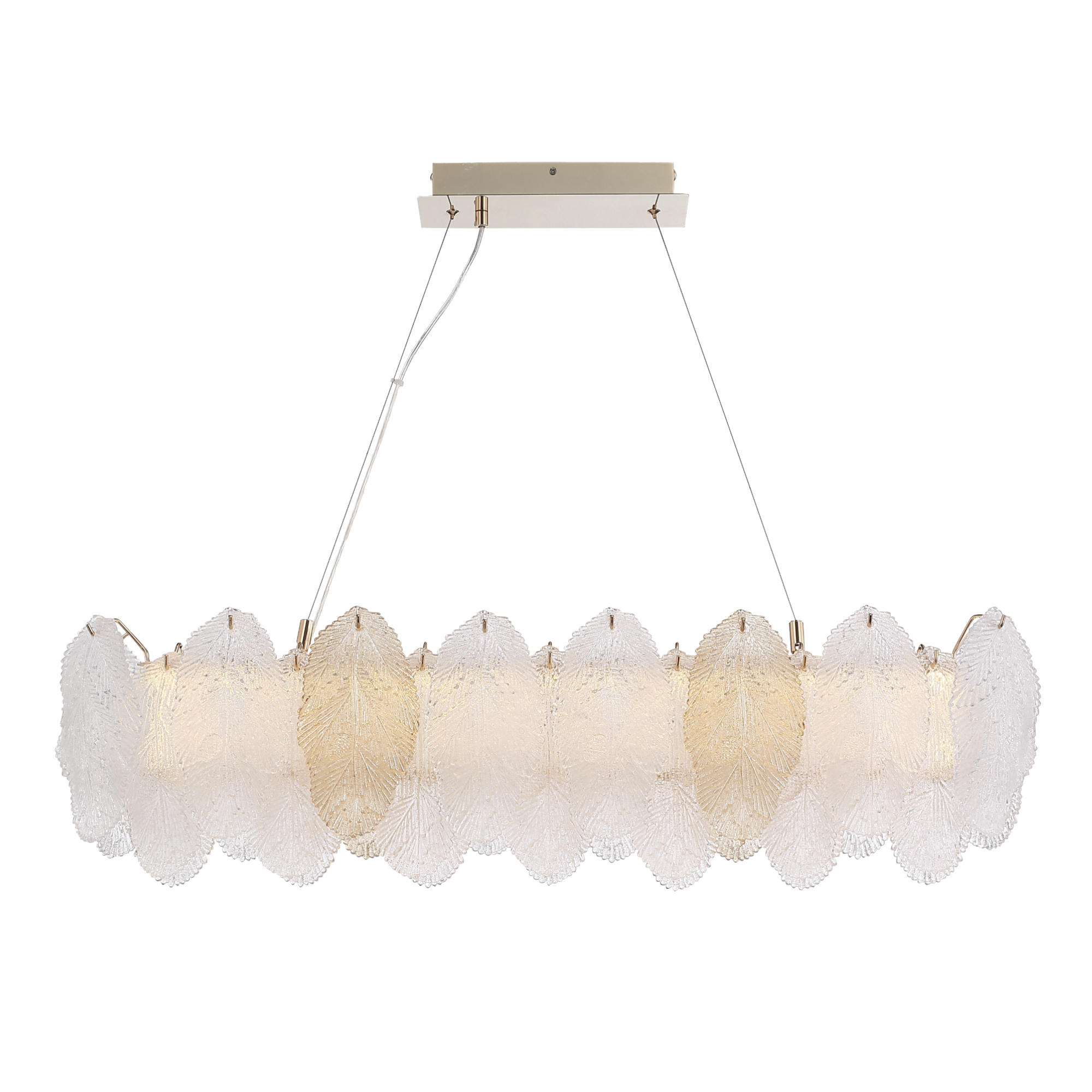 ST LUCE SL6135.233.01 Светильник подвесной золото/прозрачный, янтарный LED 1*24W 3000K фото