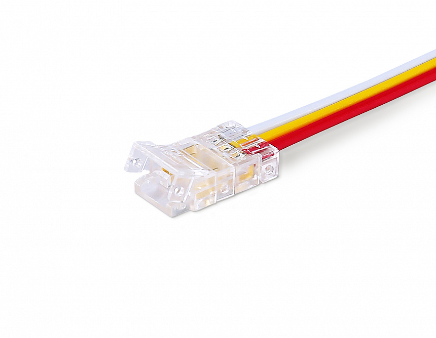 Ambrella Соединитель гибкий односторонний COB CCT 12/24V для лент 8mm GS7406 (3 конт.) (5шт. в комплекте) фото