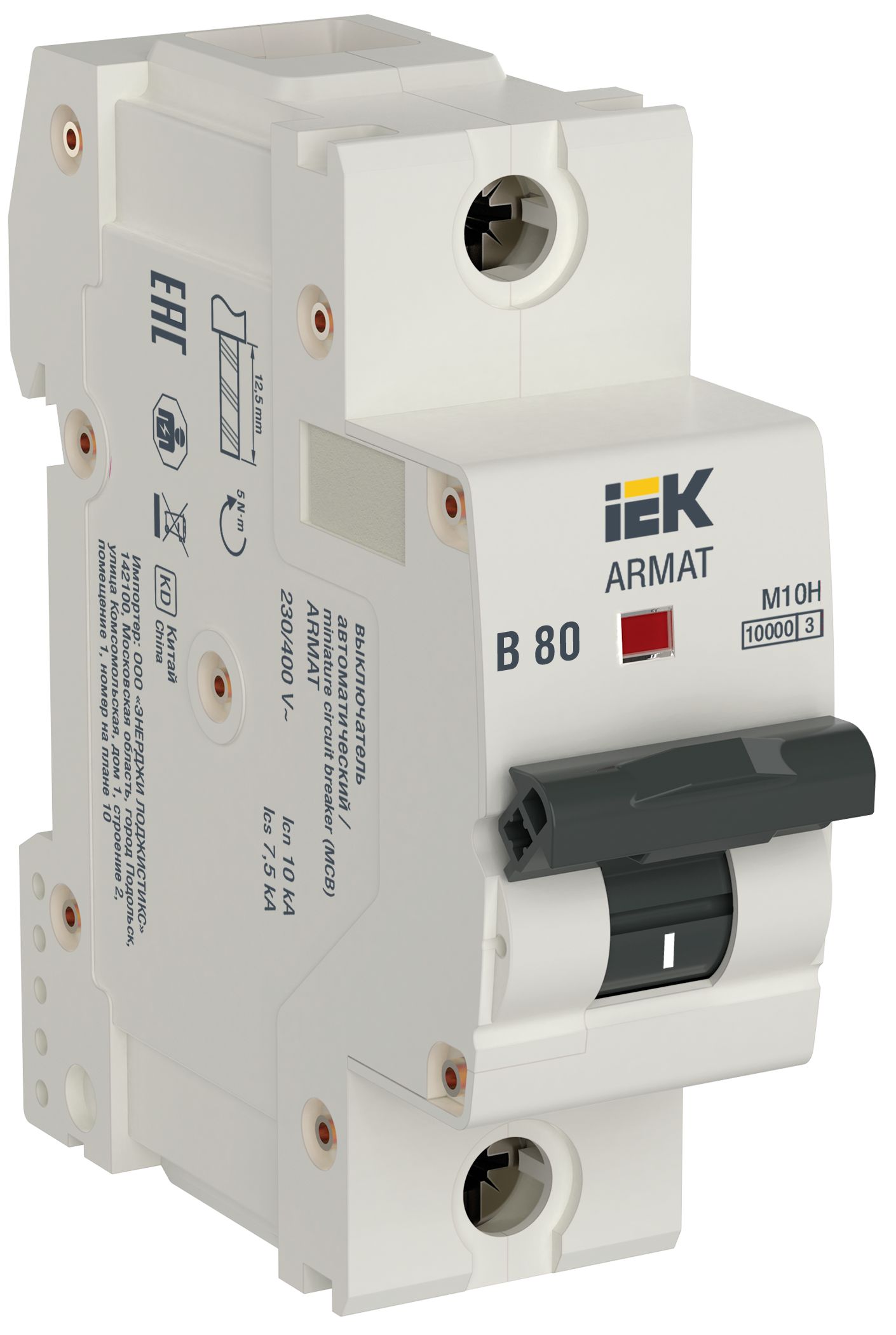 IEK ARMAT Авт. выкл. M10H 1P B 80A фото