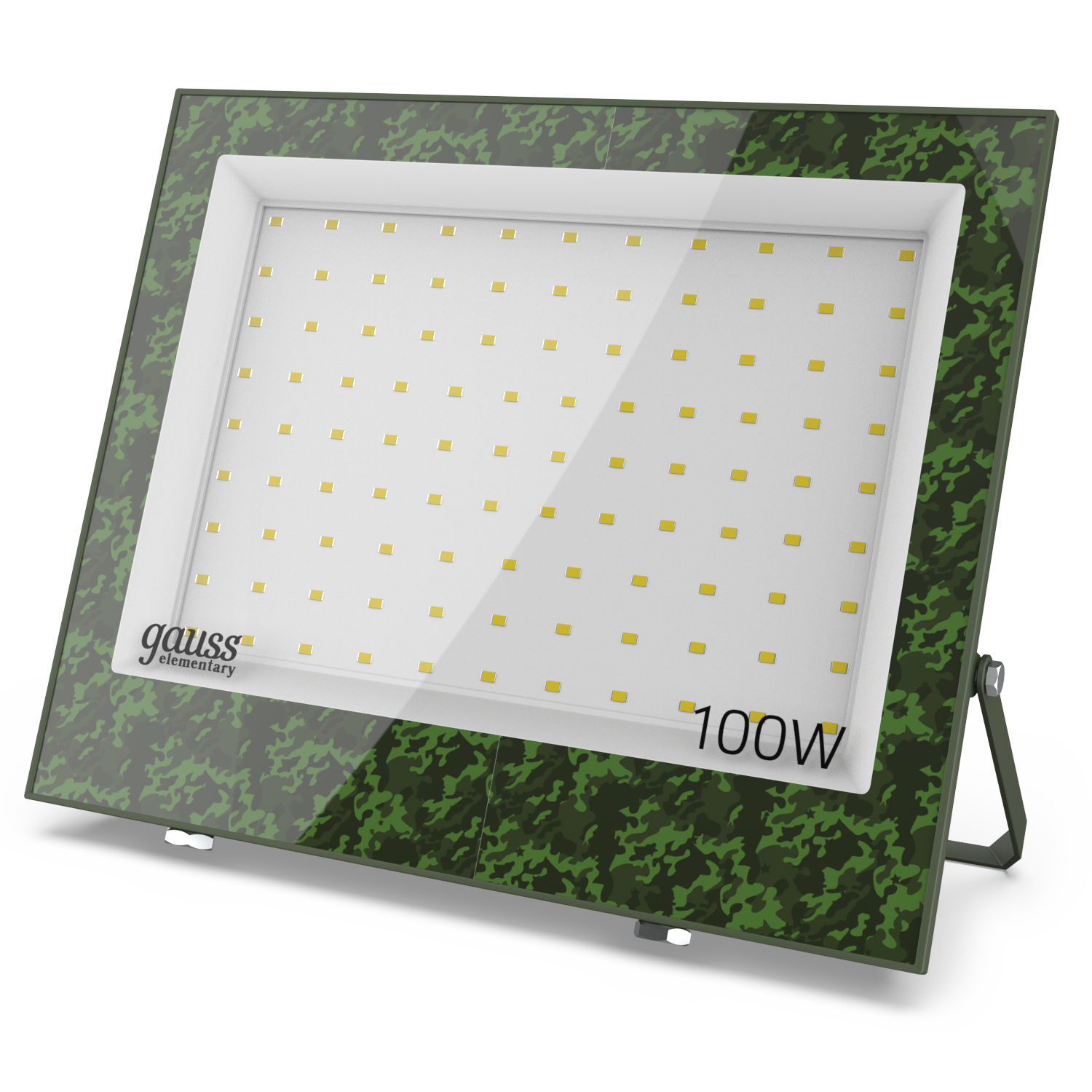 Прожектор светодиодный Gauss Elementary 100W 9500lm IP65 6500К ХАКИ 1/20 фото