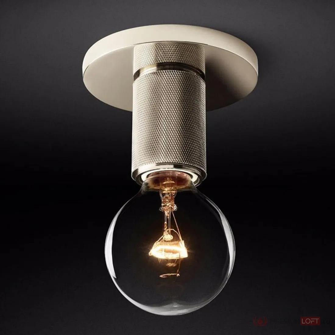 ImperiumLoft Потолочный светильник RH Utilitaire Socket Flushmount Silver фото