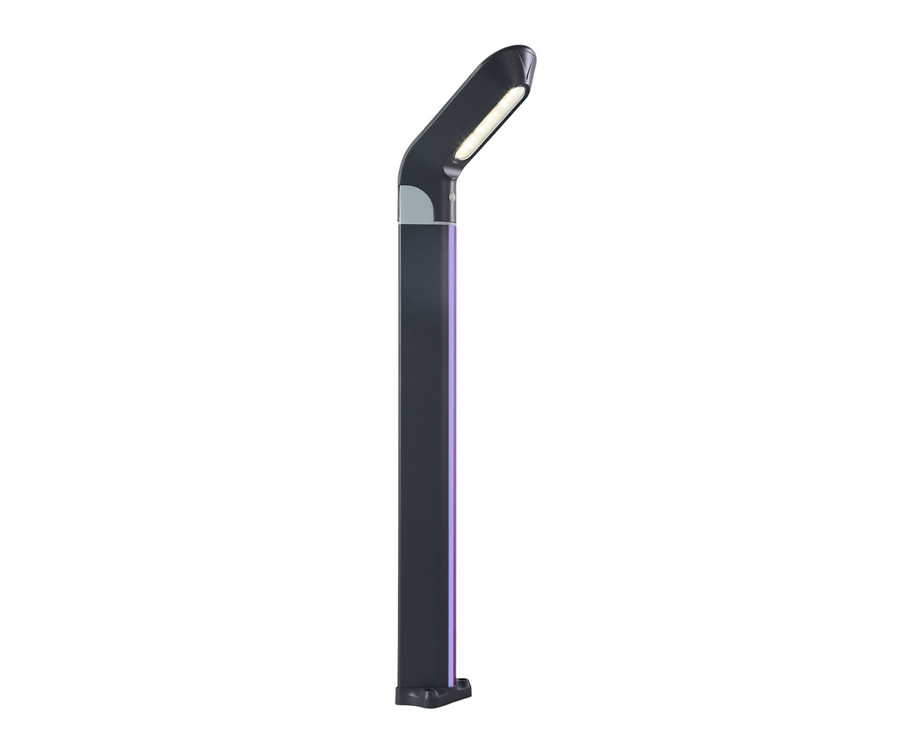 Kink Light 09200-F,16(10) Светильник уличный серый с солнечной батареей w10*24 h80 Led 10W (3000K) Декоративная подсветка розовая. фото