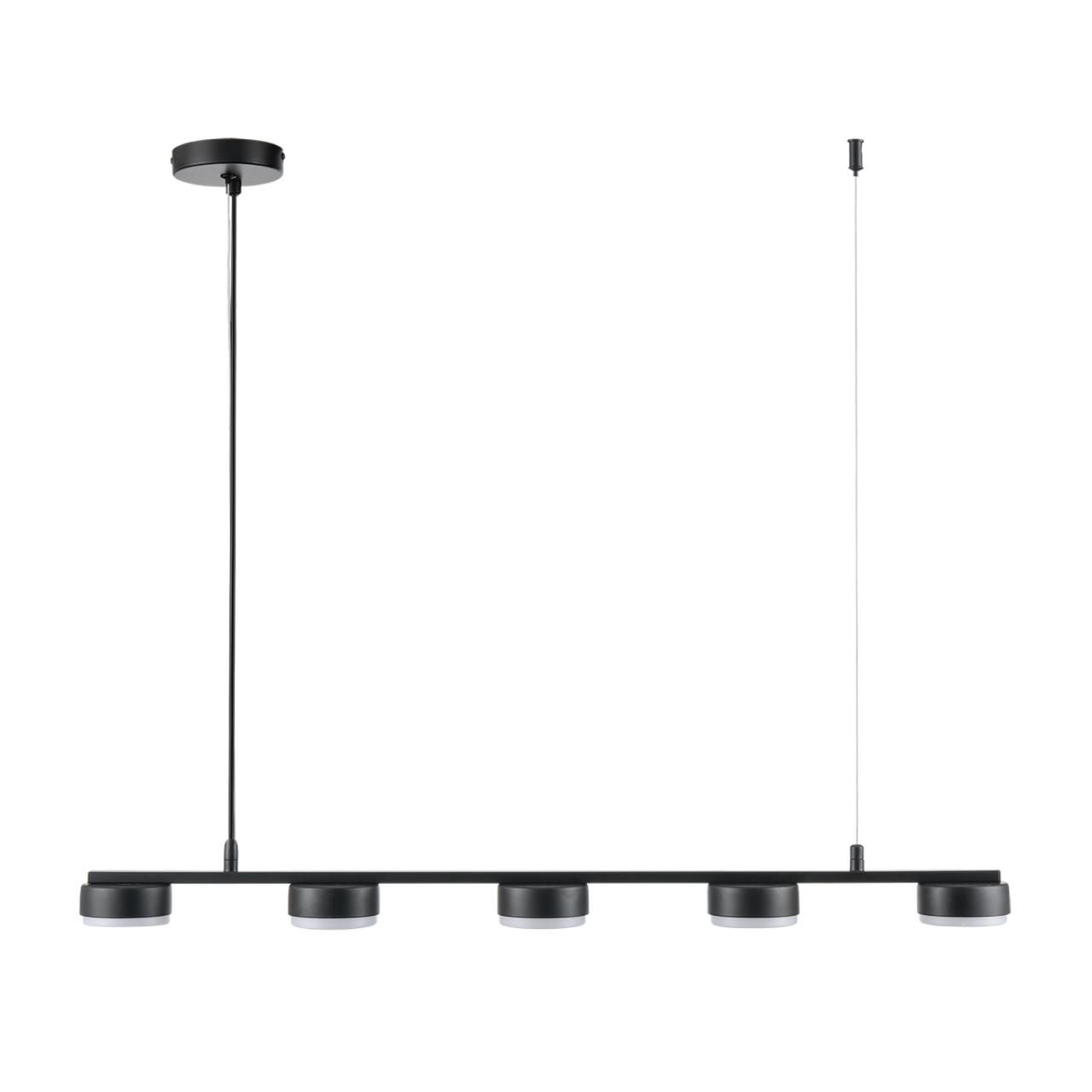 Lumion 8117/5 COMFI LN25 черный, металл Подвесной светильник LED GX53 5*7W 220V TORINA фото