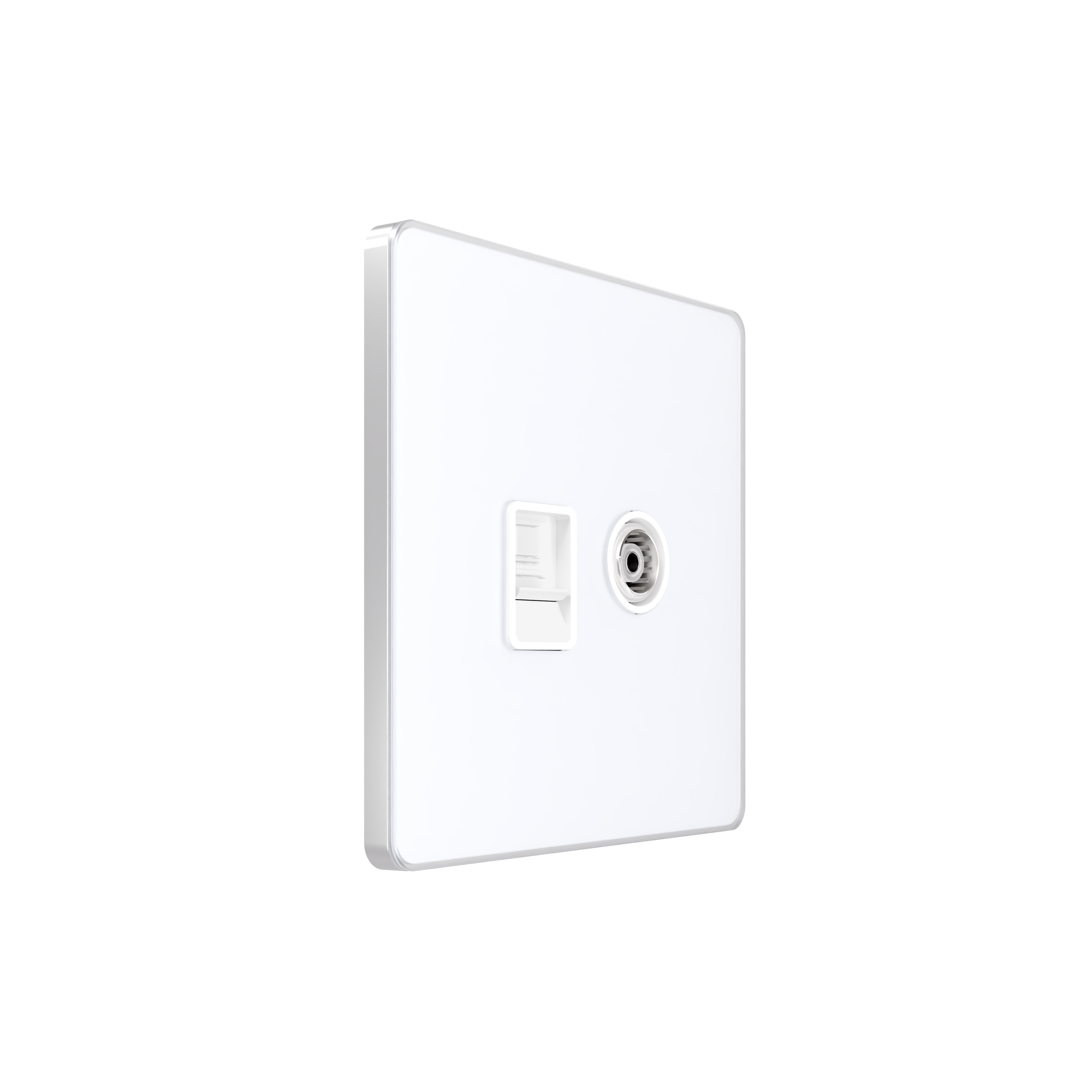 Systeme Electric Systeme Infinity Арктический лед Розетка информационная TV/FM и RJ-45 кат.5е фото