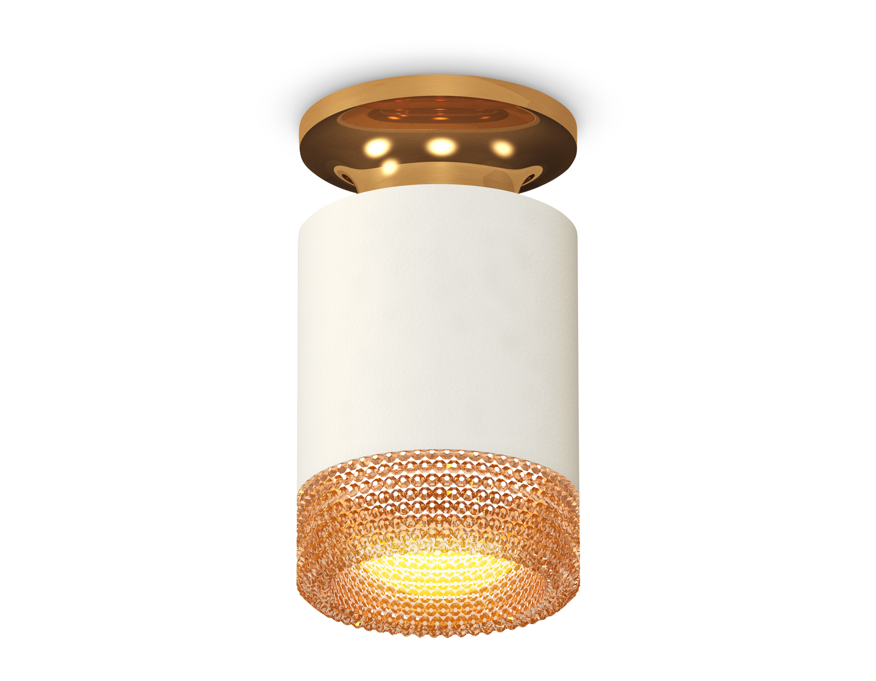 Ambrella Комплект накладного светильника XS6301182 SWH/PYG/CF белый песок/золото желтое полированное/кофе MR16 GU5.3 (N6905, C6301, N6154) фото