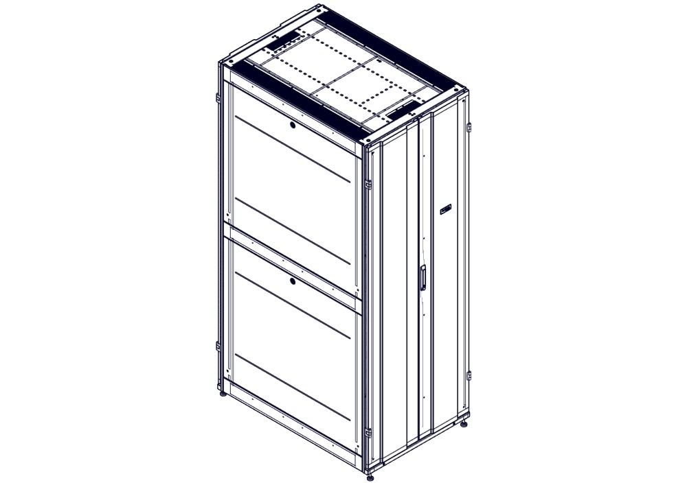 Systeme Electric Шкаф Systeme Electric, серия Uniprom, 48U-800/1200, боковые панели 4шт, черный фото