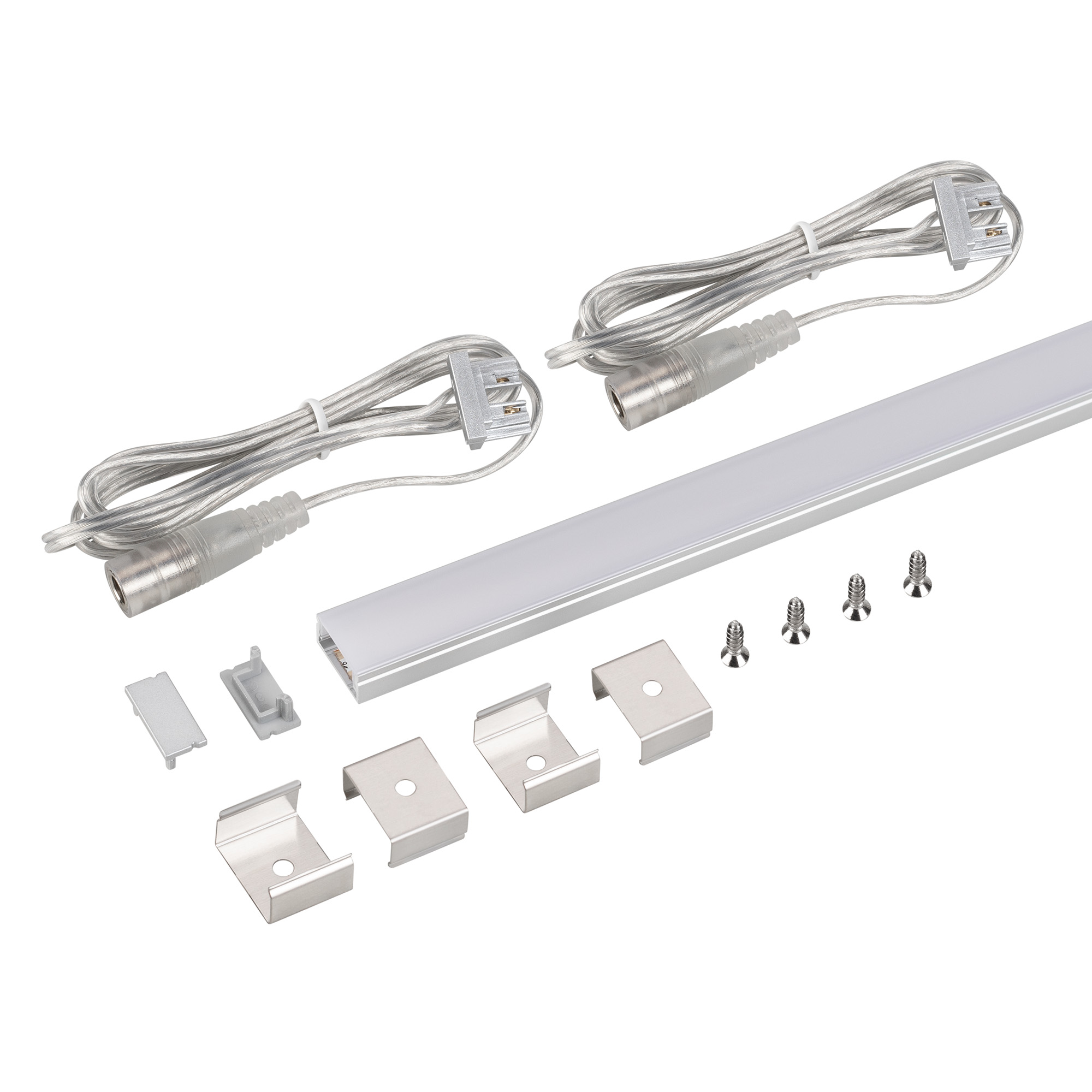 Arlight Набор для светодиодной подсветки ARL-KIT-SLIM-FC 24V Warm3000 (14 W/m, IP20, 2m) (Алюминий+пластик) фото