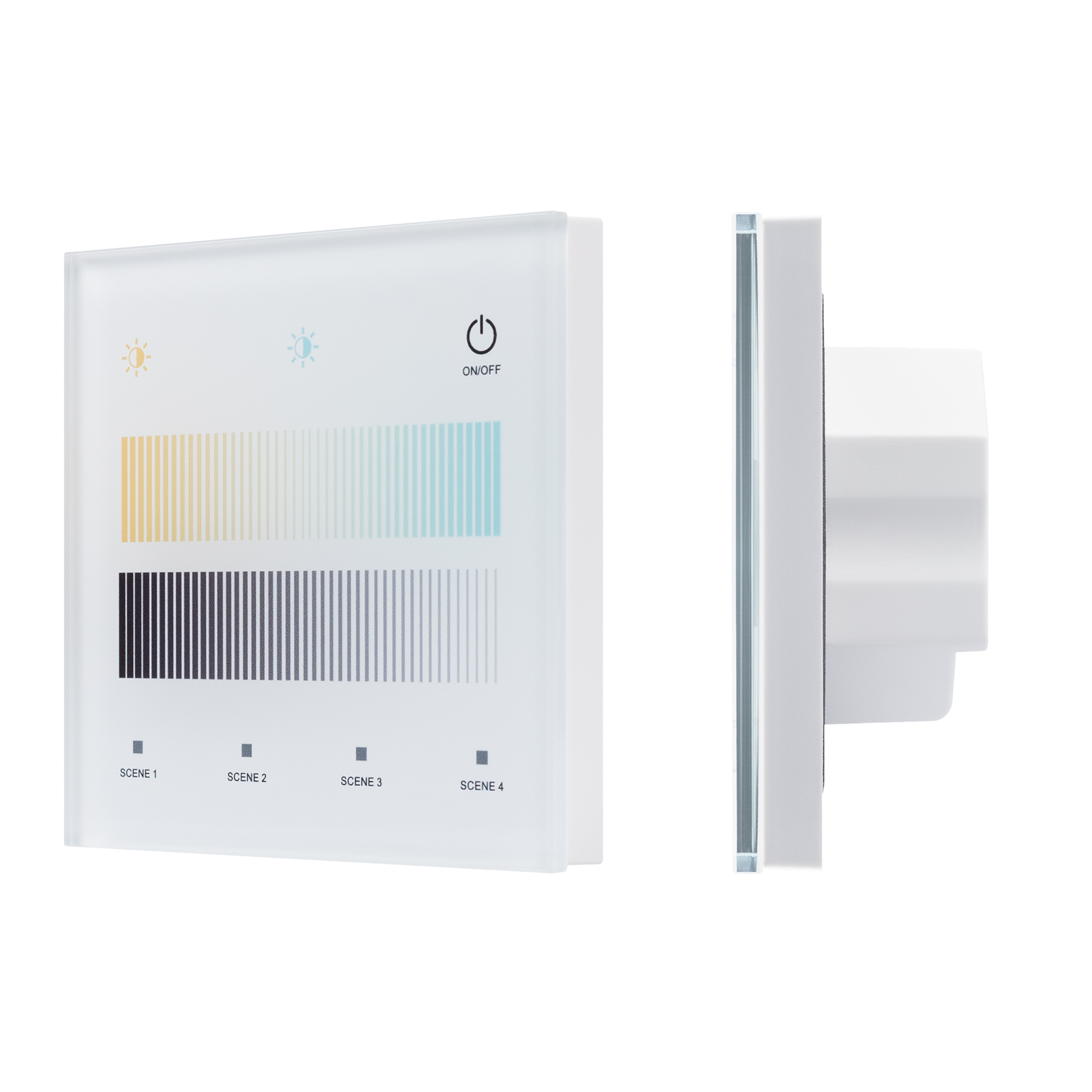 Arlight INTELLIGENT Сенсорная панель SMART-DALI-301-11-1G-4SC-MIX-IN White (BUS/24V, Touch, 2.4G) (IARL, IP20 Пластик, 5 лет) фото