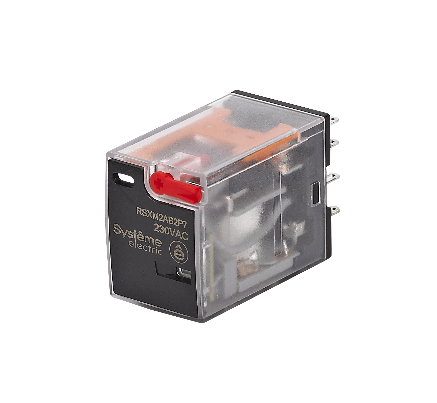Systeme Electric Реле 12A 2CO 230VAC тест кнопка LED фото