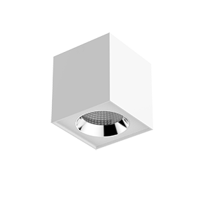 Varton Светодиодный светильник DL-02 Cube накладной 125х135 мм 20 Вт 3000 K 35° RAL9010 белый матовый фото