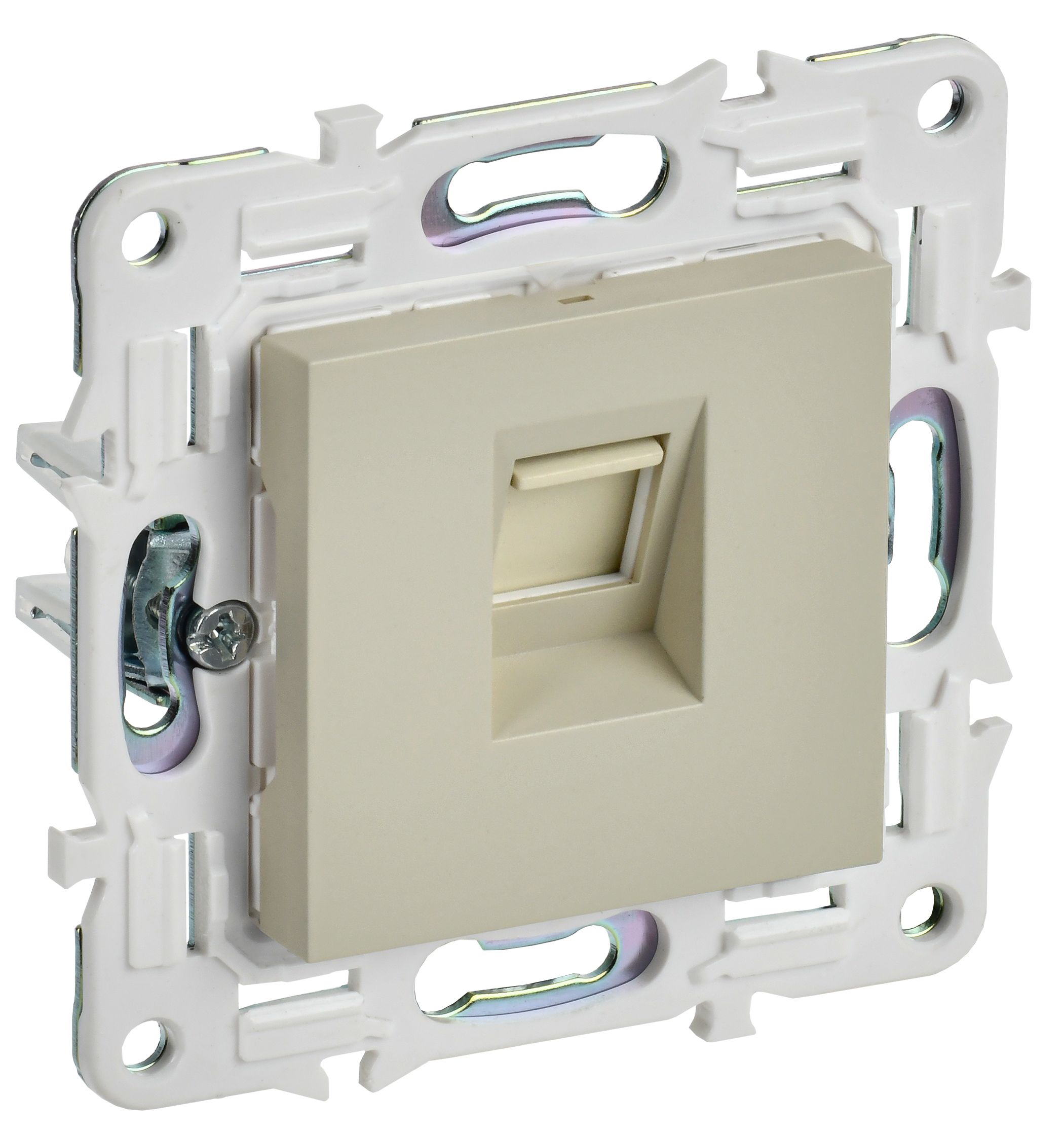 IEK SKANDY Бежевый Розетка компьютерная RJ45 кат.6 SK-K02B фото