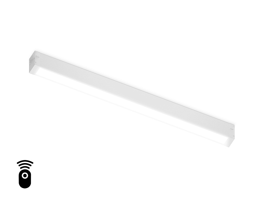 Ambrella Светильник светодиодный диммируемый для шинопровода Magnetic 220V GL1281 WH белый IP20 18W 3000K-6400K 120° 452*25*42 (Без ПДУ) фото