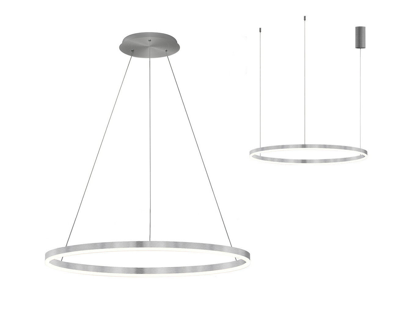 Kink Light 08214,12A(4000K) Подвес Тор матовый никель d80 h150 Led 45W (4000K) 2 типа крепления фото