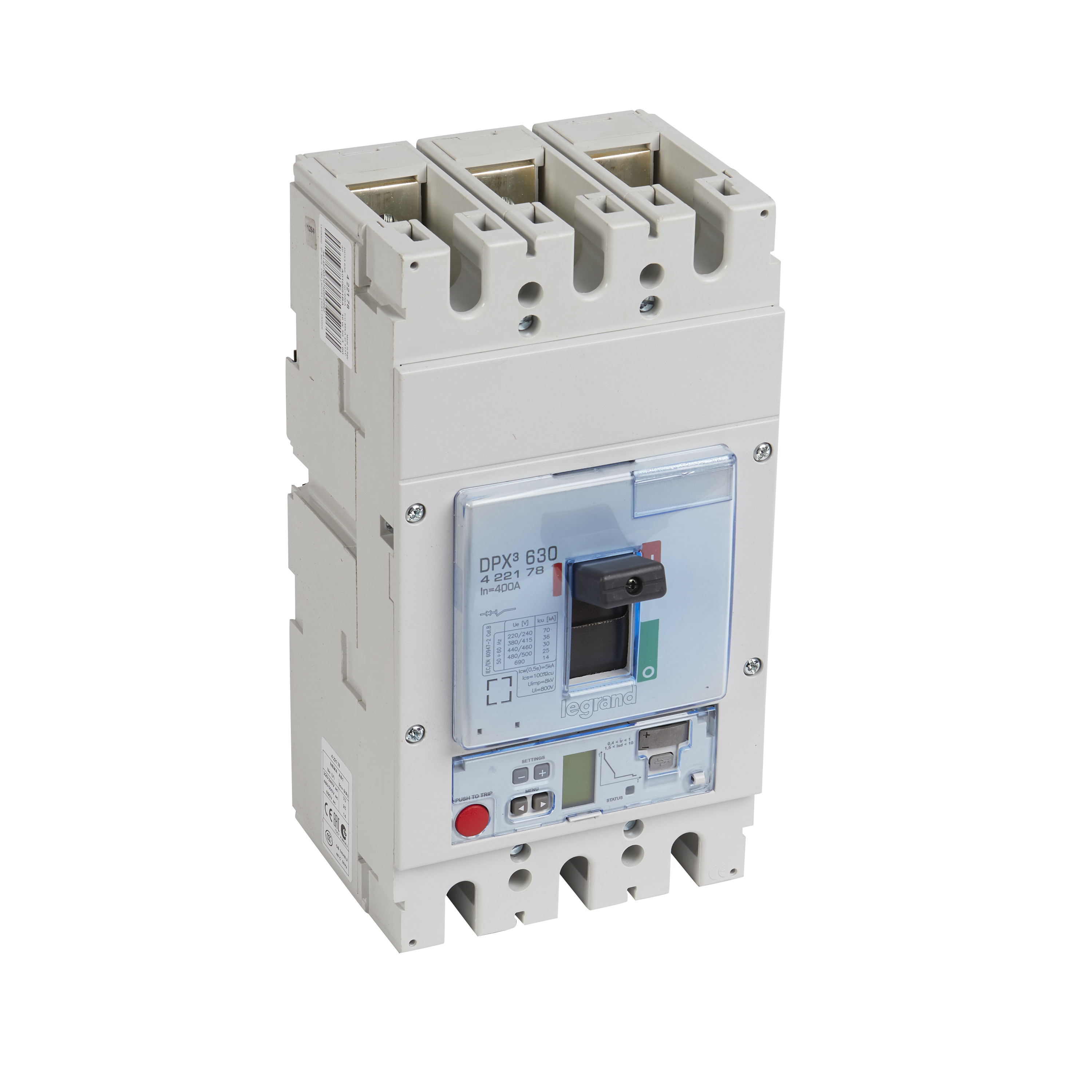Legrand DPX3 630 Автоматический выключатель 3P 400A 36kA/эл.расц.Sg/изм.блок. фото