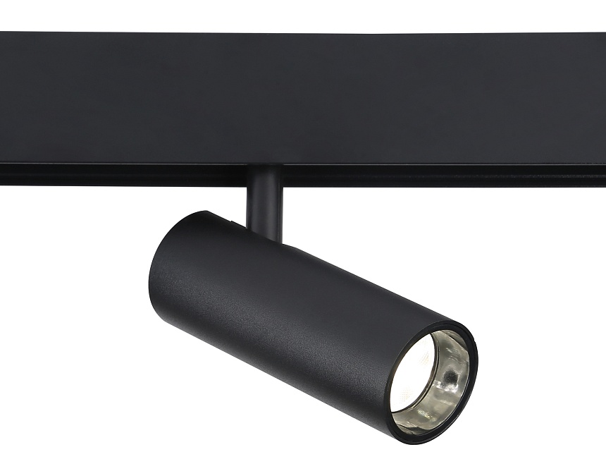 Ambrella Светильник светодиодный для шинопровода Magnetic GL3823 BK черный IP20 10W 4200K 48V 24° D47*128 фото